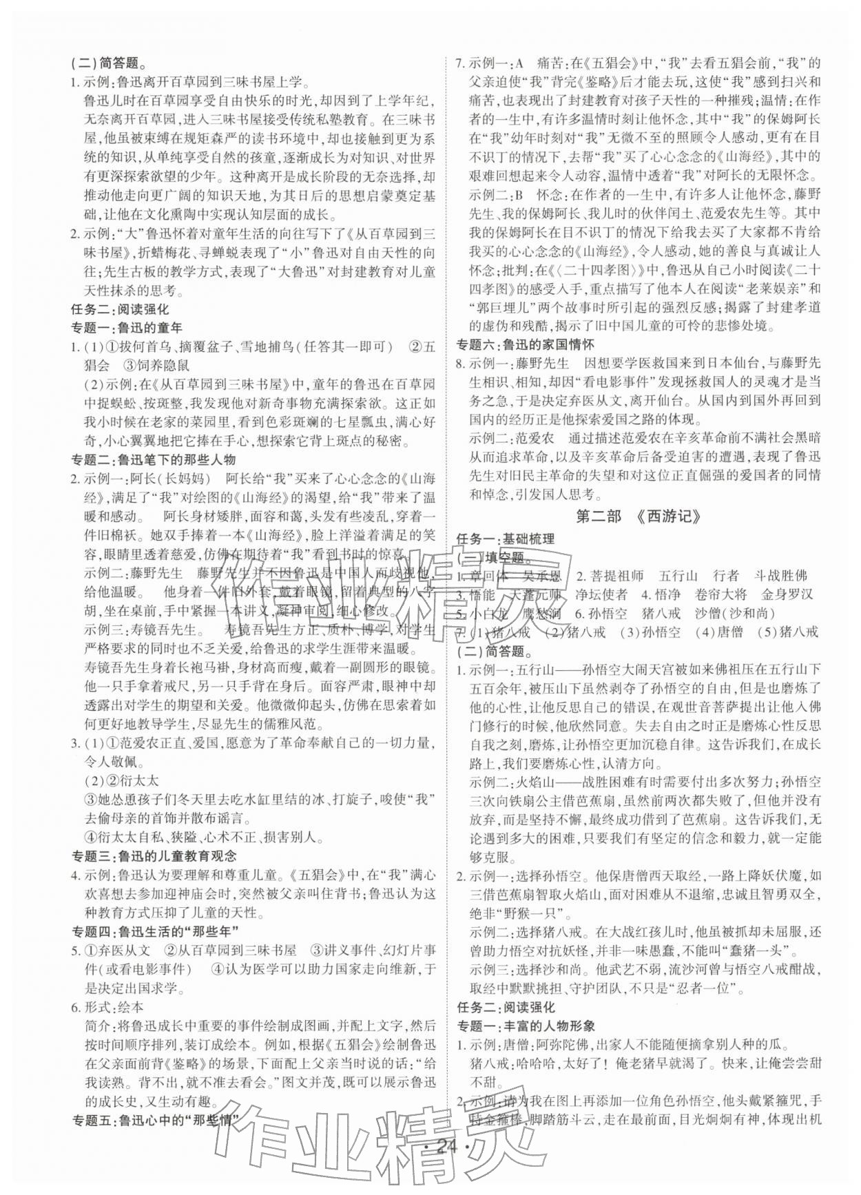 2026年语文总复习深圳专版&nbsp;第24页