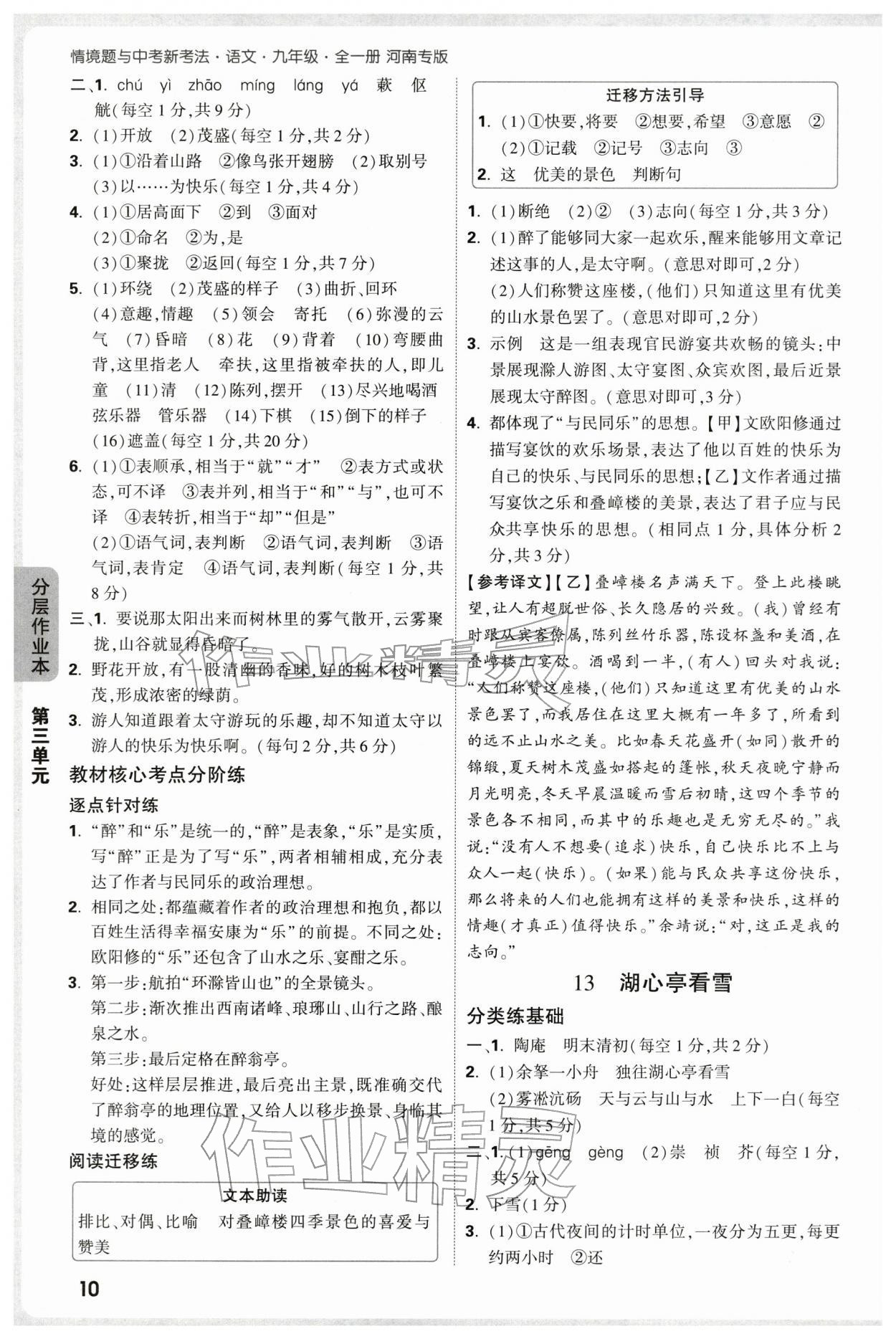 2025年情境題與中考新考法九年級語文全一冊人教版河南專版 第10頁
