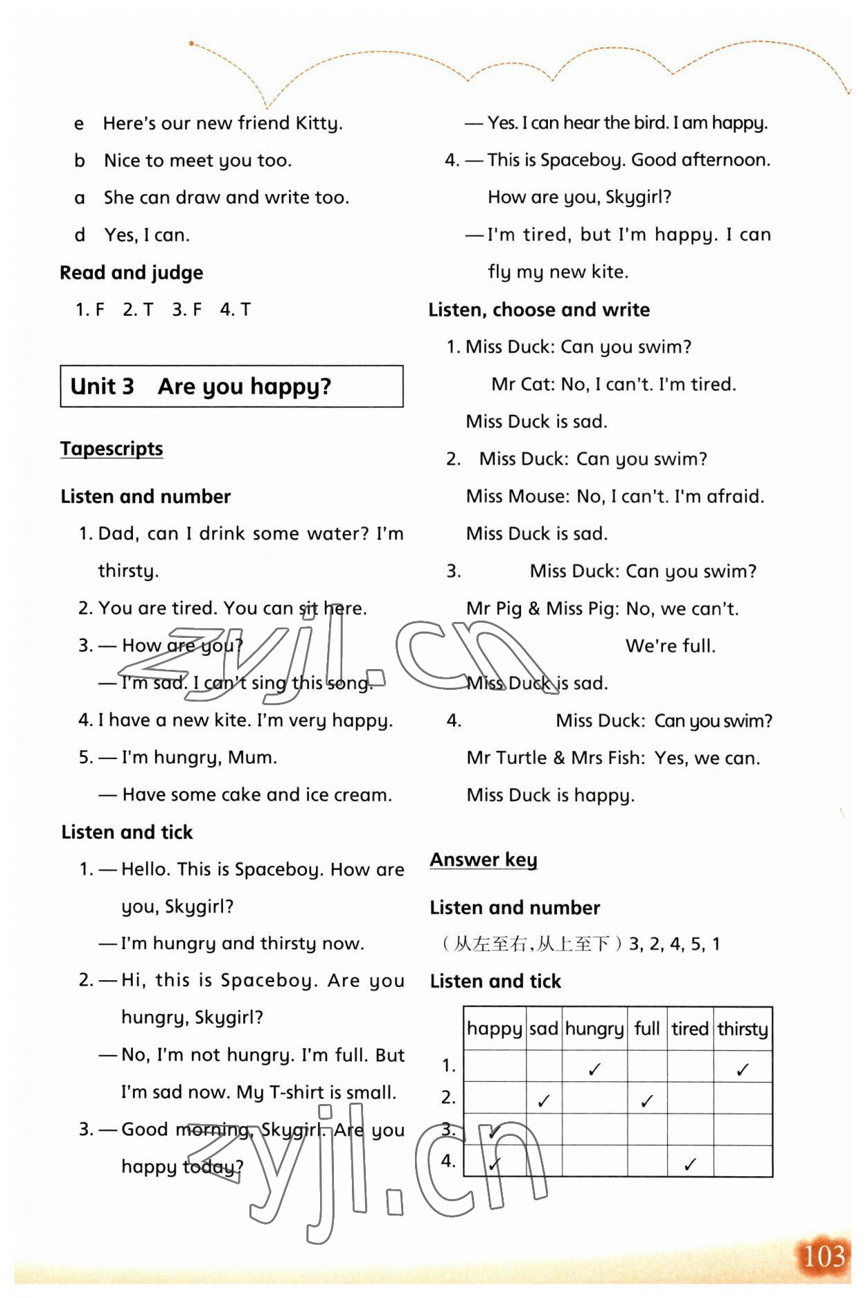 2023年牛津英語(yǔ)活動(dòng)練習(xí)手冊(cè)四年級(jí)上冊(cè)滬教版 參考答案第3頁(yè)