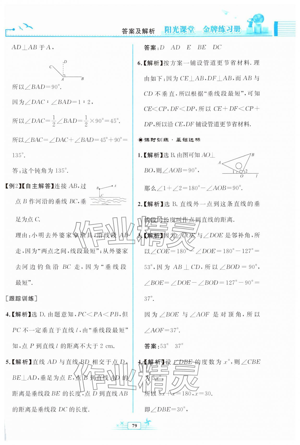 2024年阳光课堂金牌练习册七年级数学下册人教版福建专版 第3页