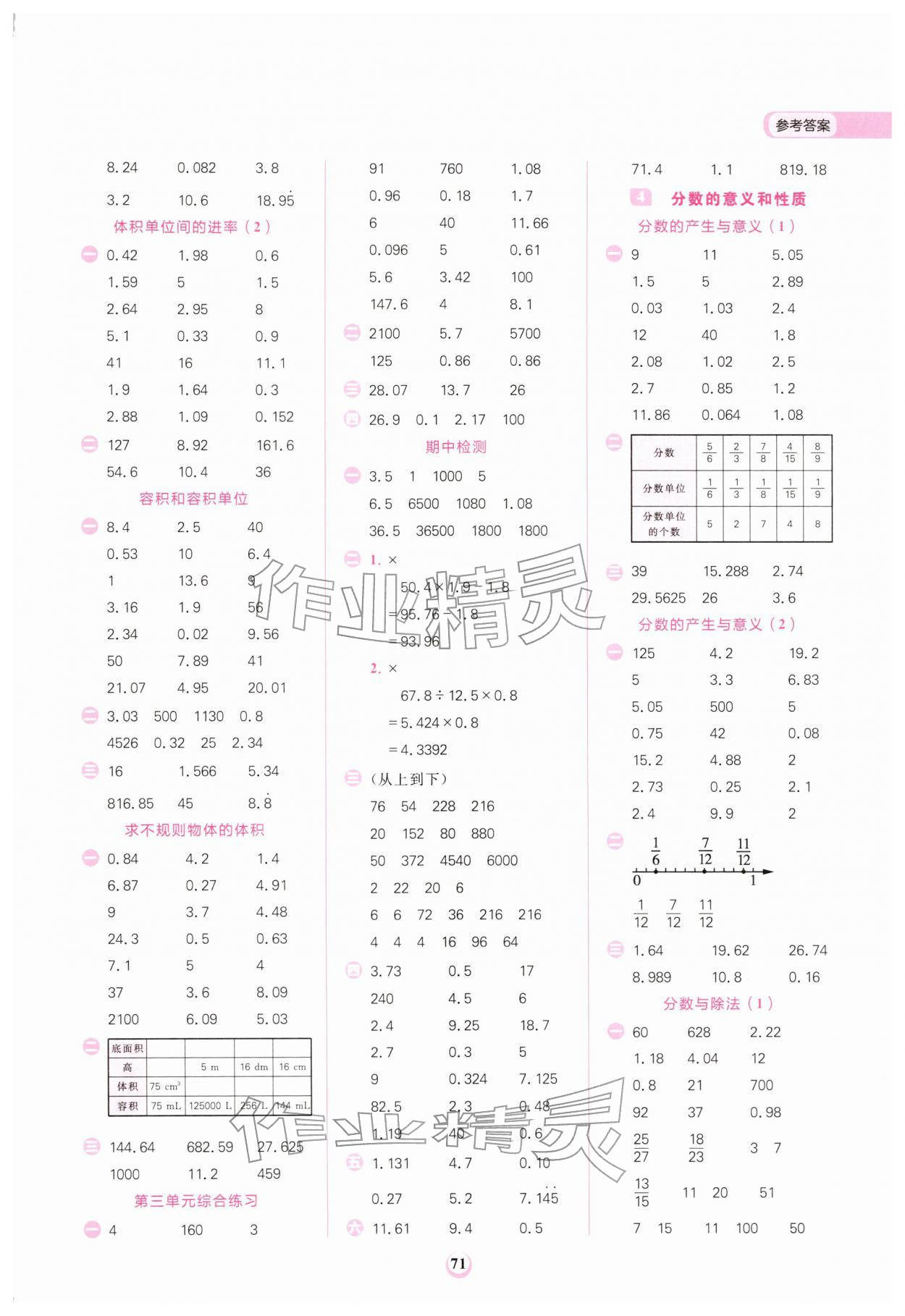 2026年计算全能五年级数学下册人教版&nbsp;第3页