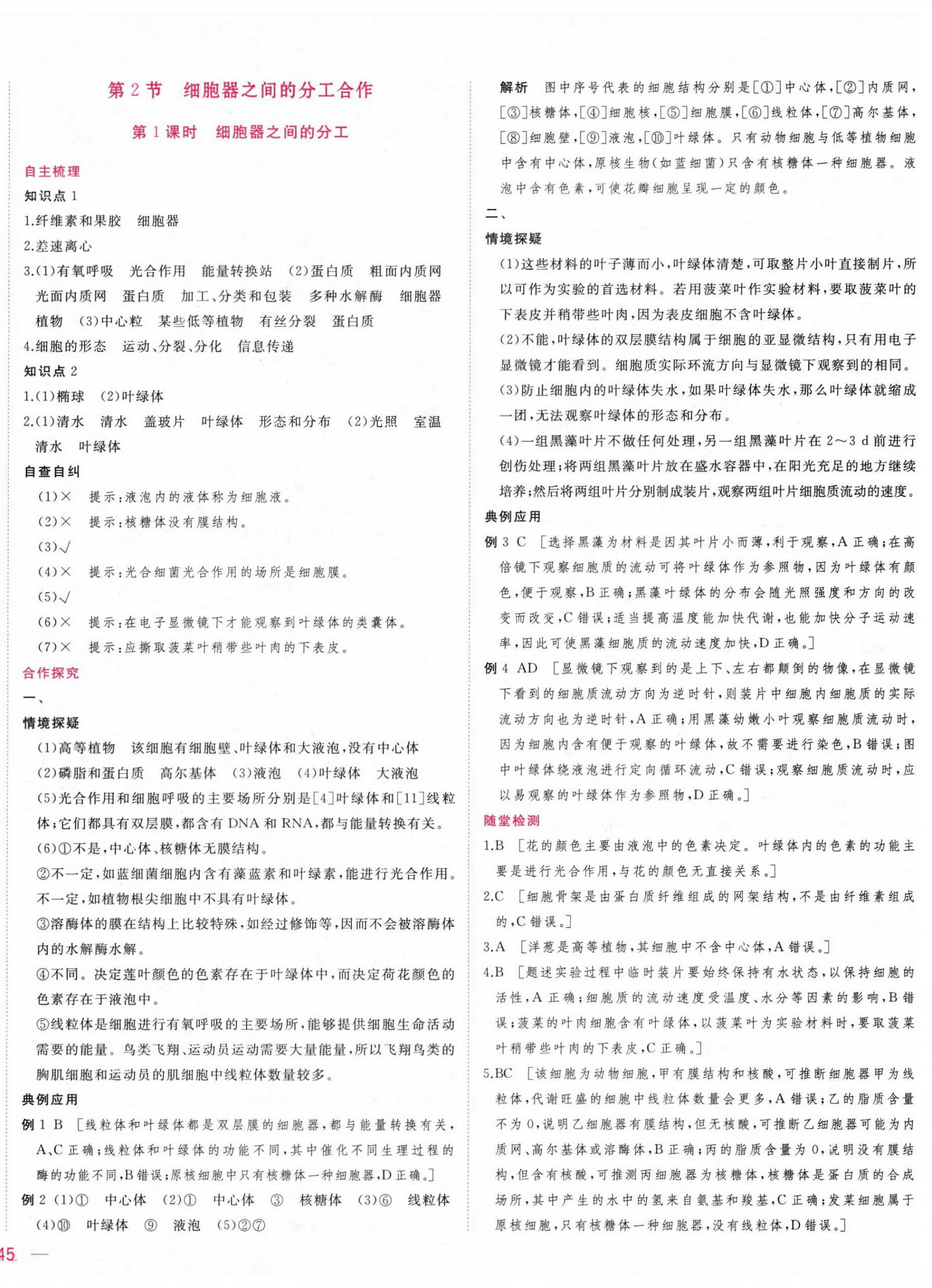 2025年三維隨堂精練高中生物必修1人教版 第10頁