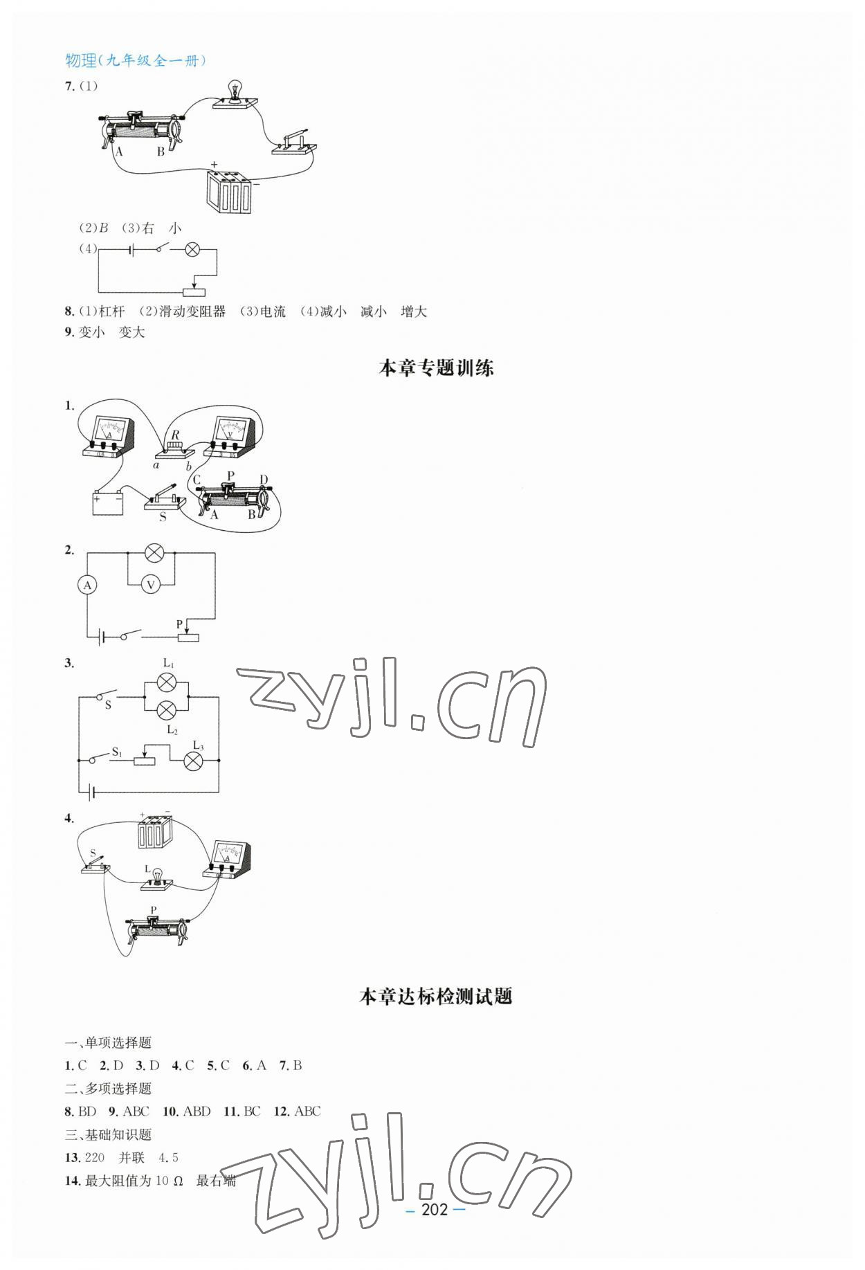 2023年新課堂學習與探究九年級物理全一冊人教版 第12頁