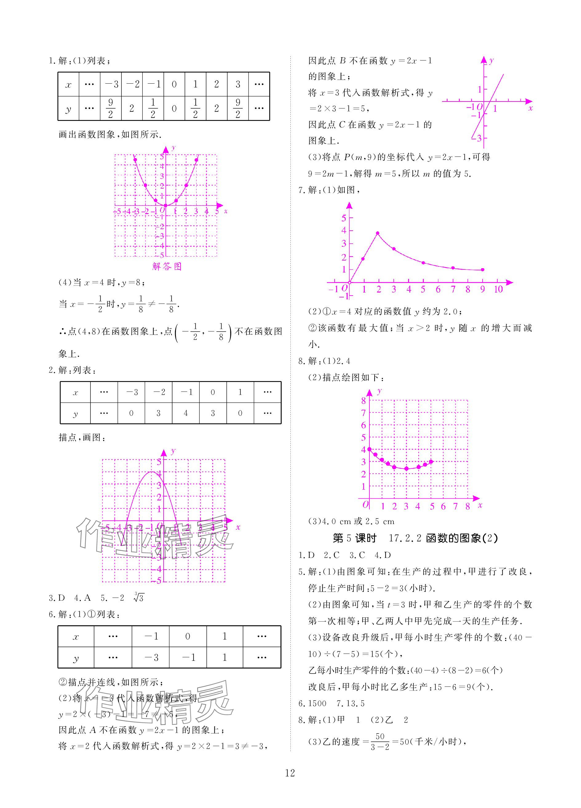 2024年优课堂给力A加八年级数学下册华师大版 参考答案第12页