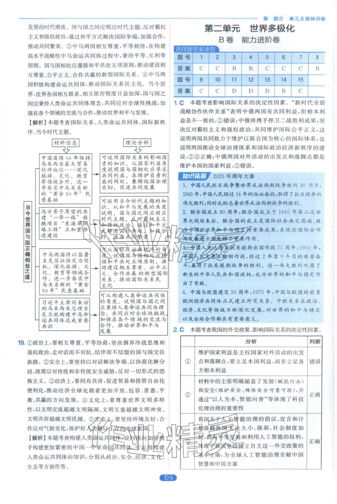 2026年實(shí)驗(yàn)班全優(yōu)檢測(cè)卷高中道德與法治選擇性必修合訂&nbsp;第5頁(yè)