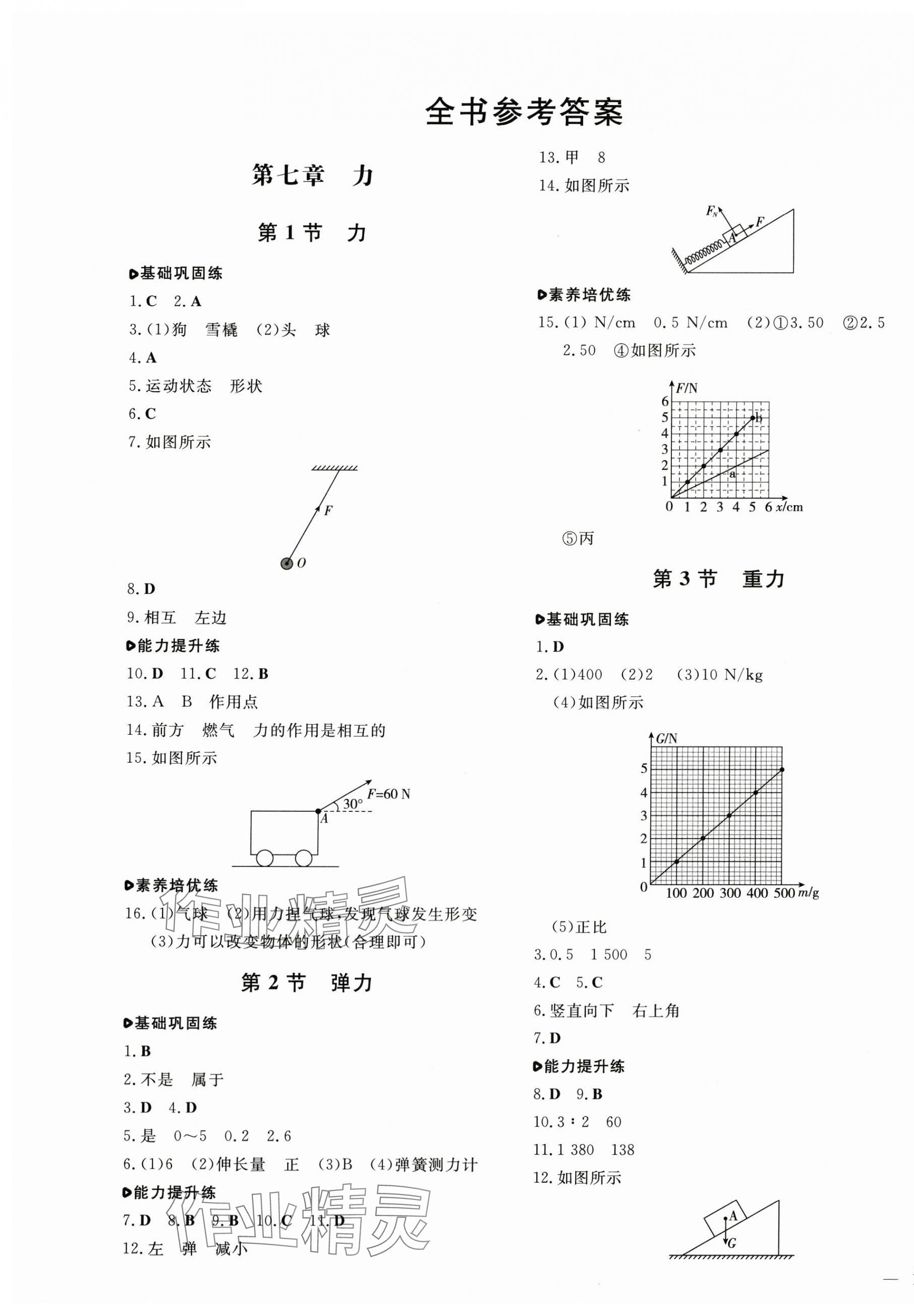 2025年練案八年級(jí)物理下冊(cè)人教版 第1頁(yè)