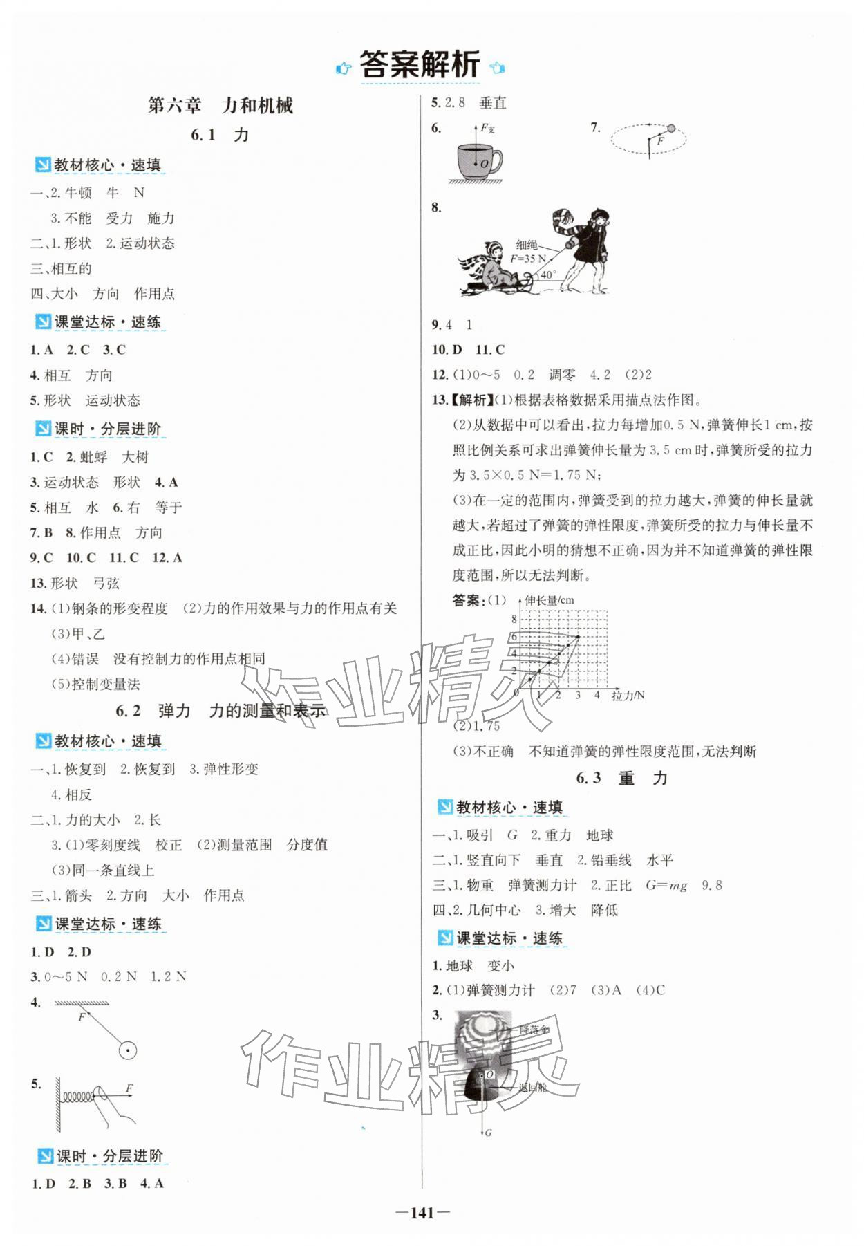 2026年南方新视野金榜学案八年级物理下册沪粤版&nbsp;第1页