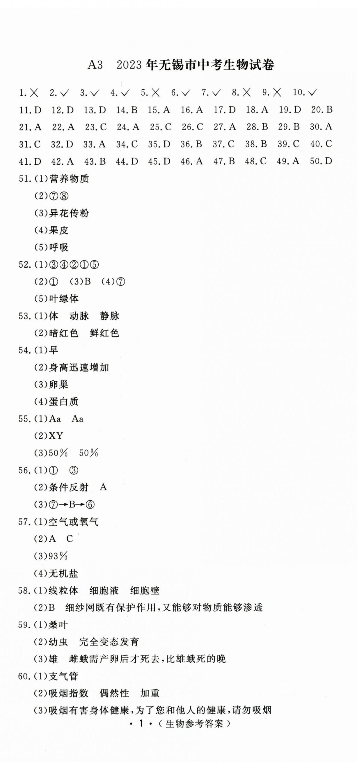 2025年树人图书江苏中考必备直击中考生物 第2页