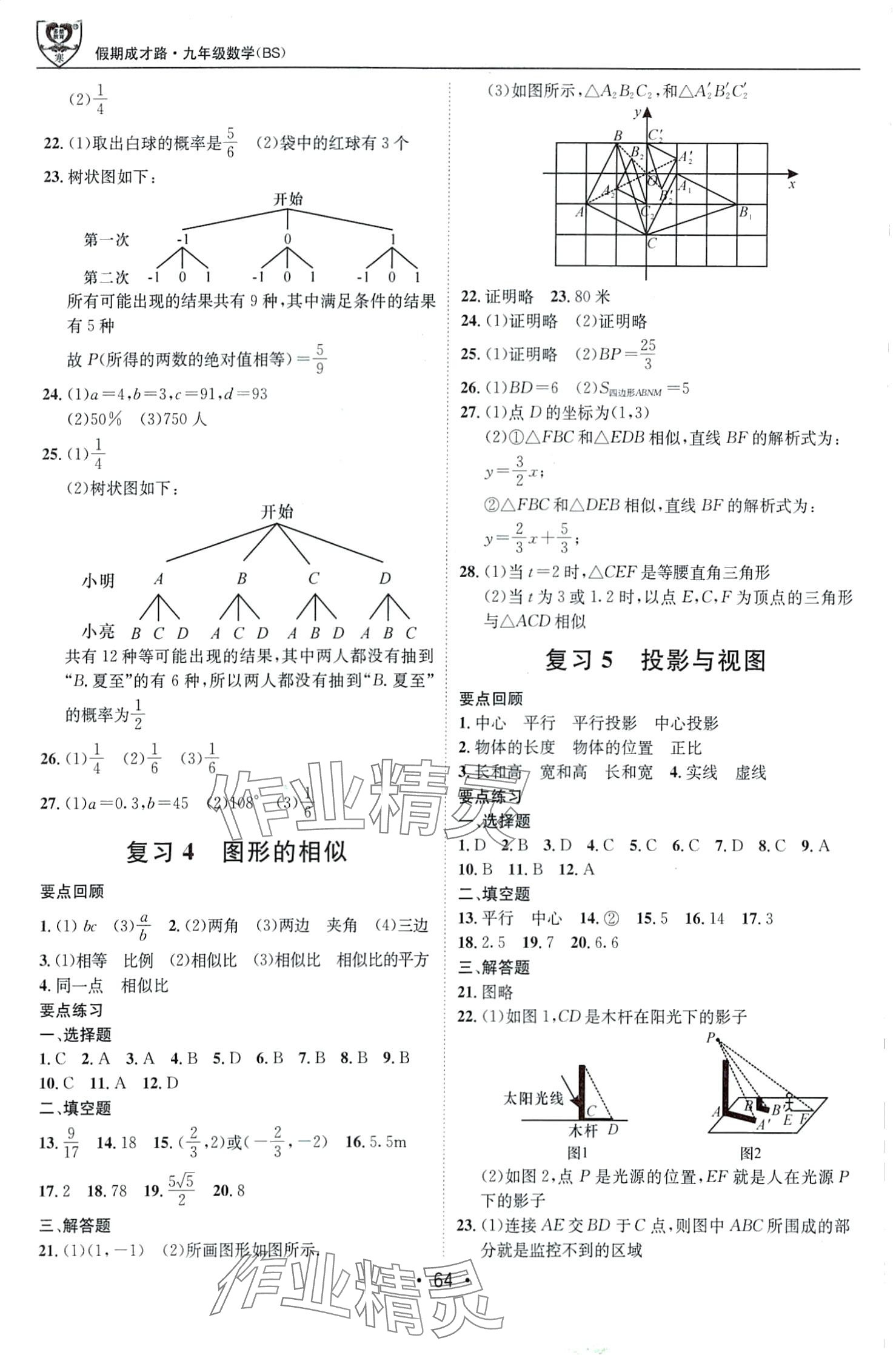 2024年假期成才路九年級數(shù)學(xué)北師大版 第2頁