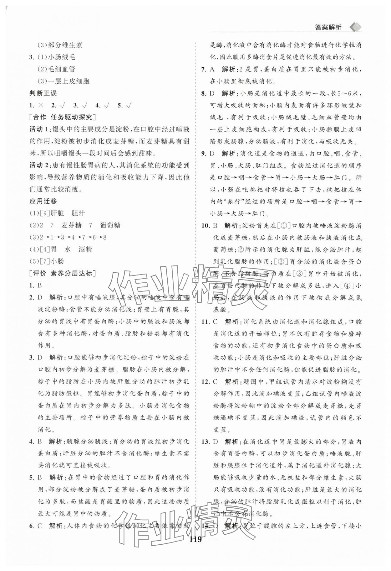 2025年新課程同步練習冊七年級生物下冊北師大版 第3頁