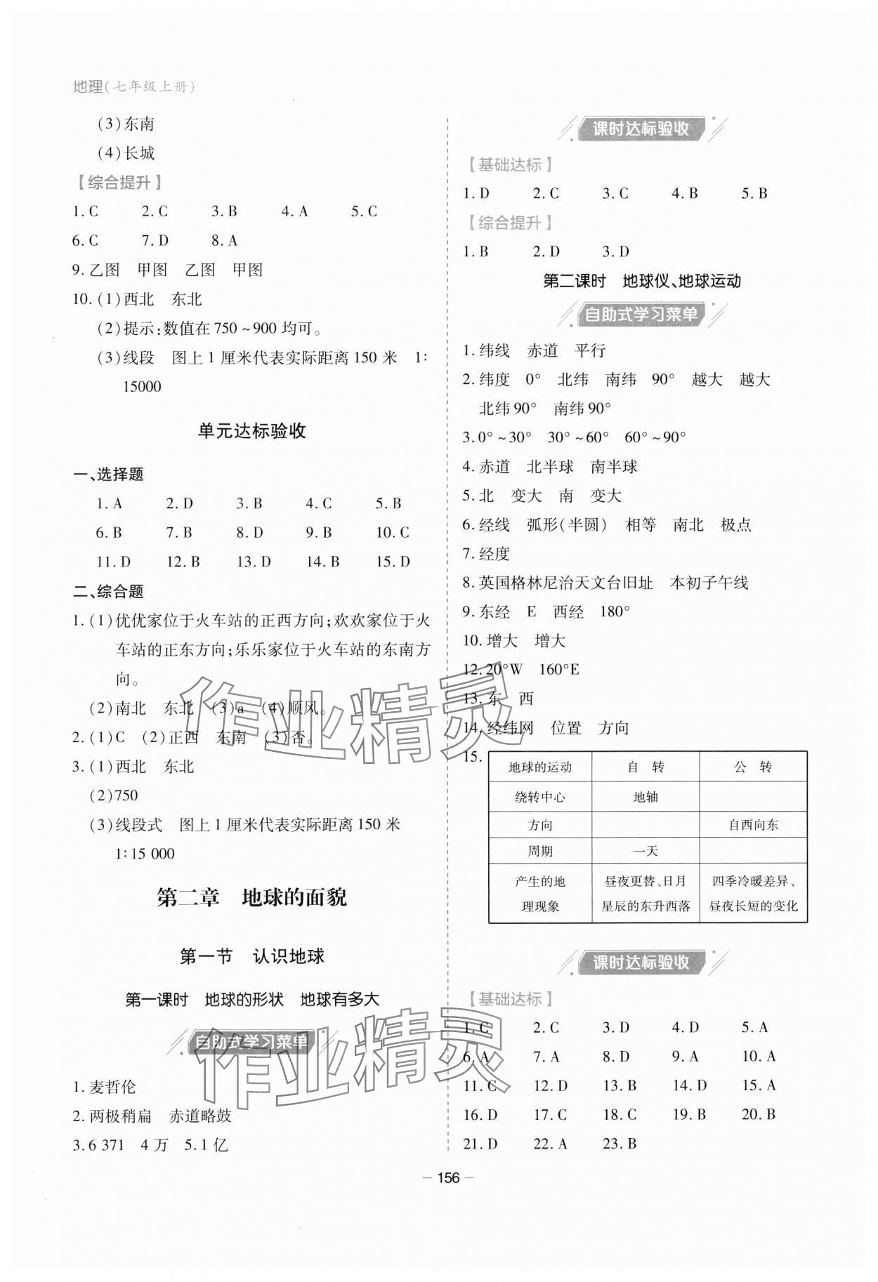 2023年新課堂學(xué)習(xí)與探究七年級(jí)地理上冊(cè)湘教版 第4頁