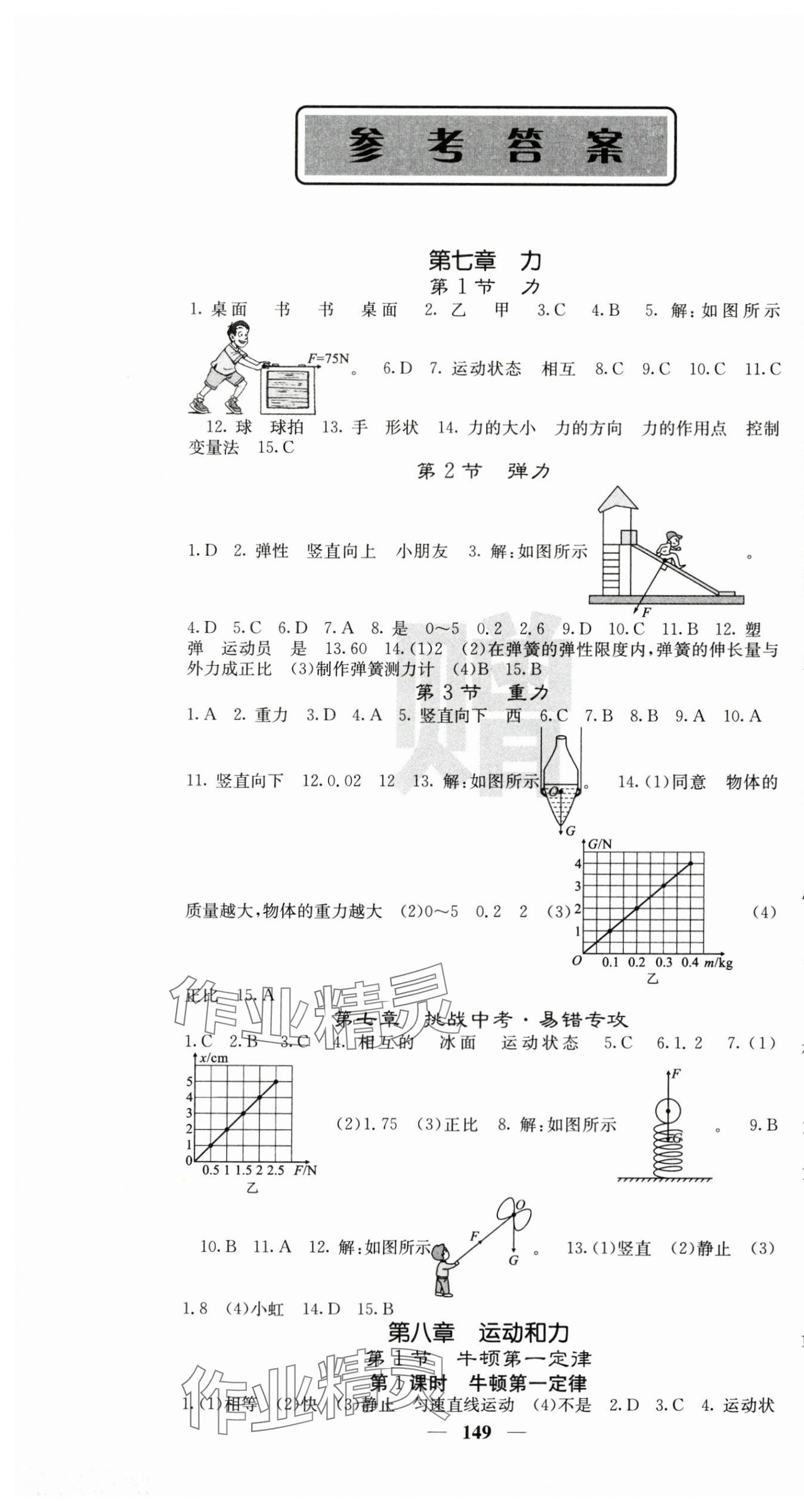 2024年課堂點(diǎn)睛八年級(jí)物理下冊(cè)人教版安徽專版 第1頁(yè)