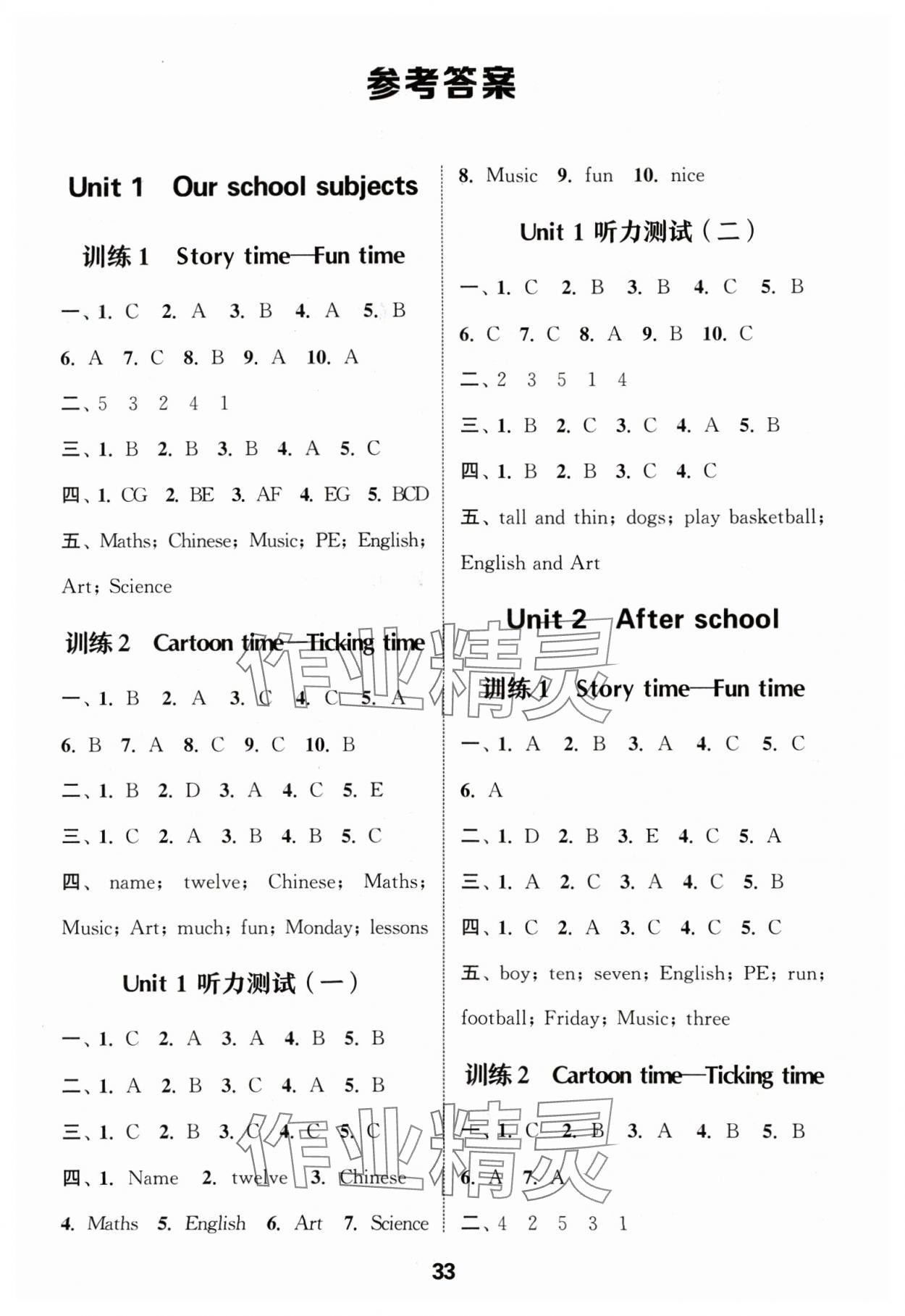 2025年通城學(xué)典小學(xué)英語(yǔ)聽(tīng)力能手四年級(jí)下冊(cè)譯林版 第1頁(yè)