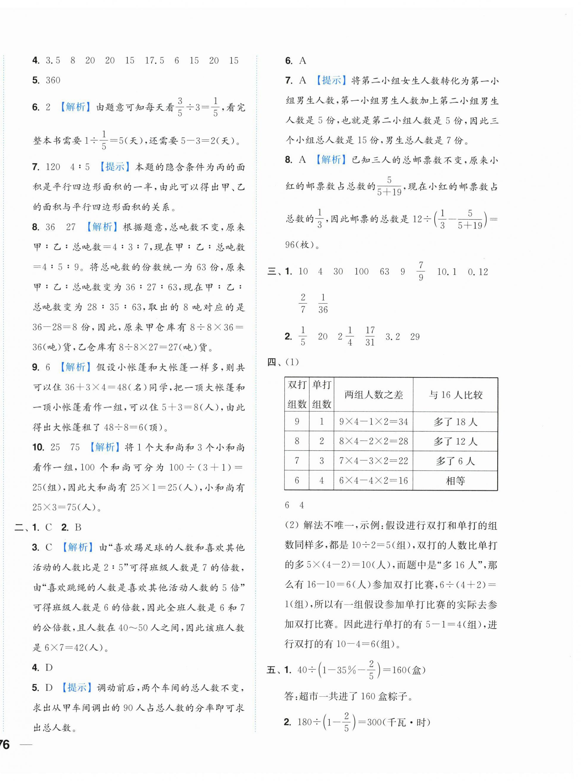 2025年小題狂做全程測評卷六年級數(shù)學(xué)下冊蘇教版 第8頁