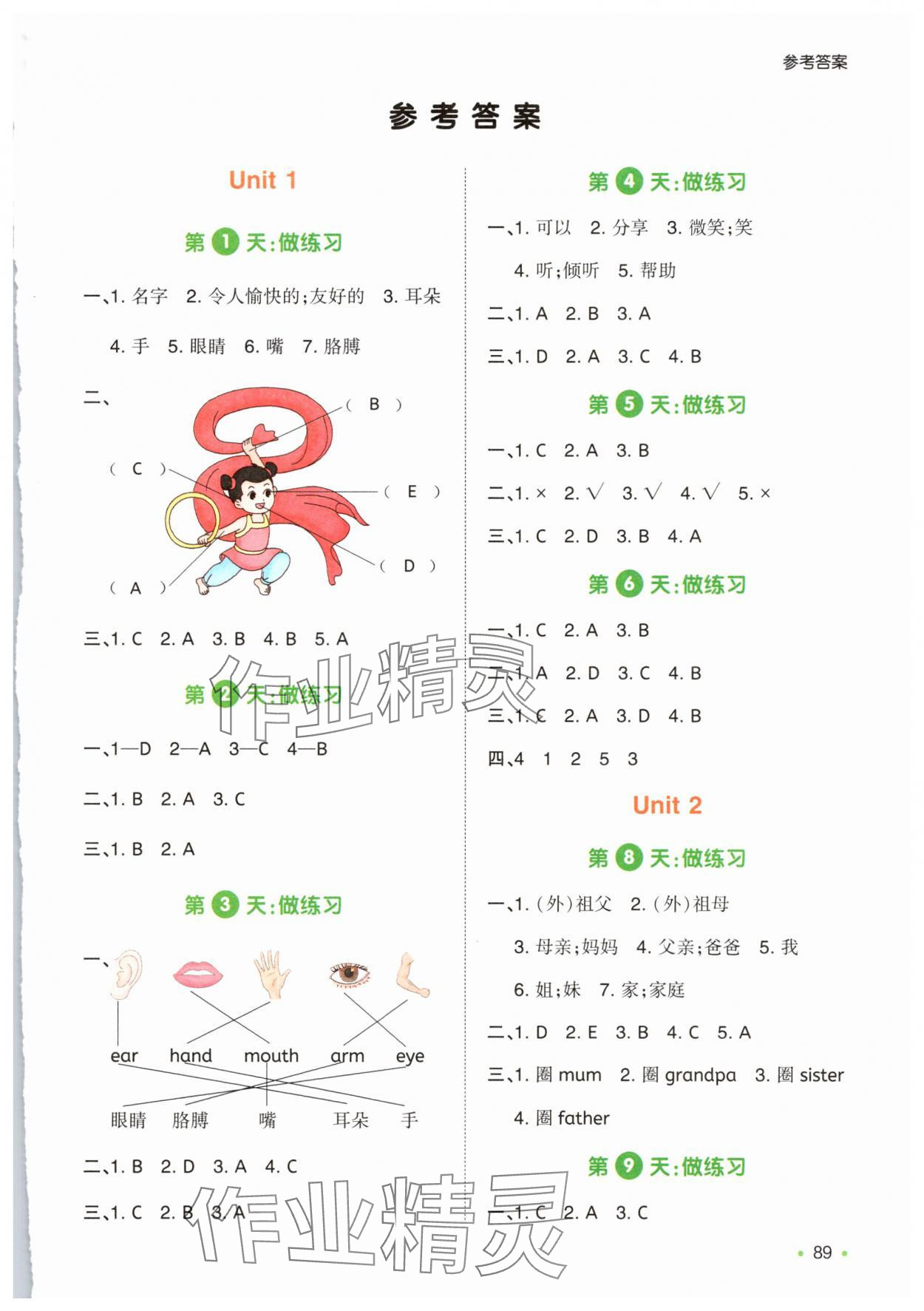 2025年一本預備三年級英語人教版 第1頁
