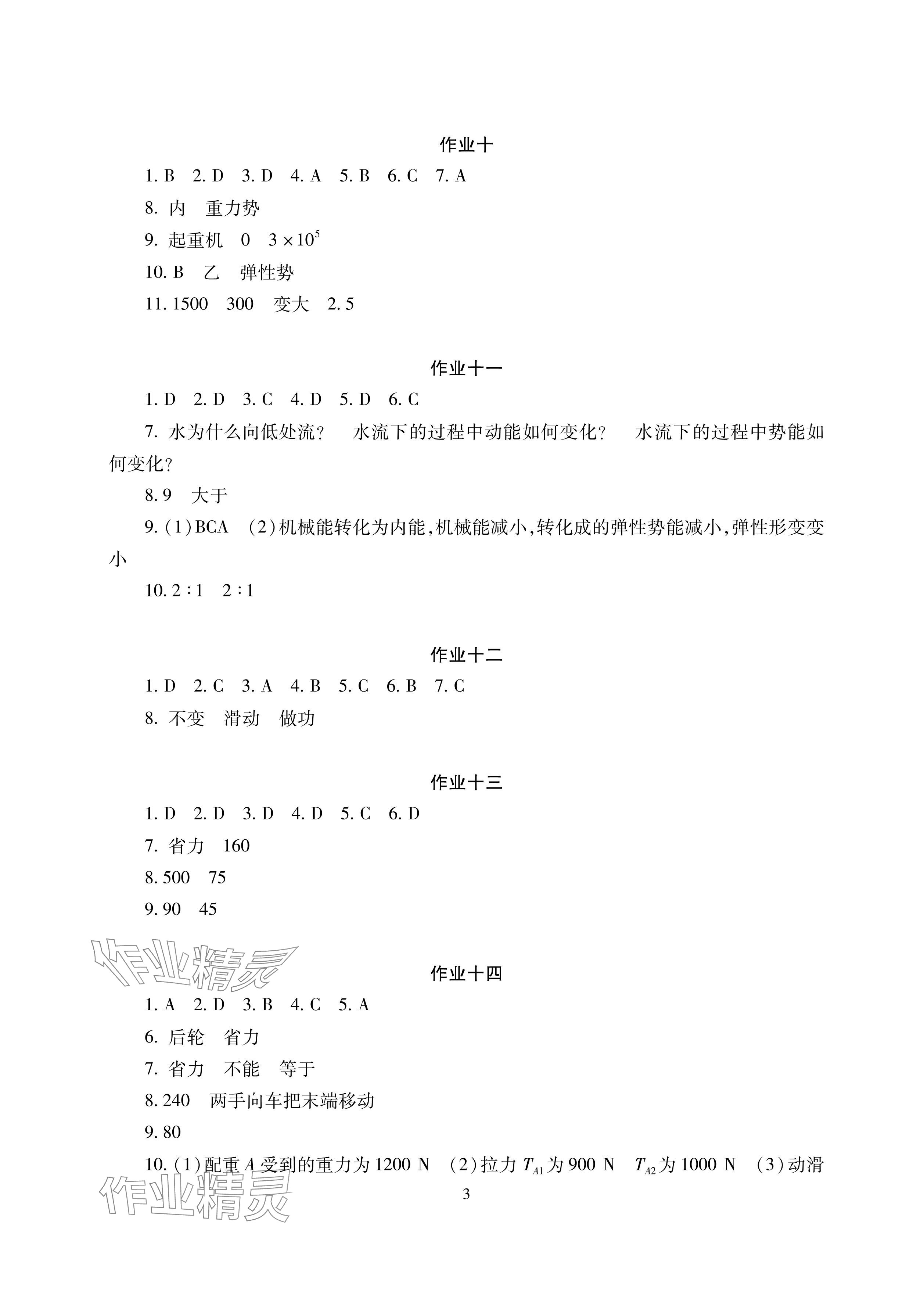 2024年暑假生活八年級副科湖南少年兒童出版社 參考答案第3頁