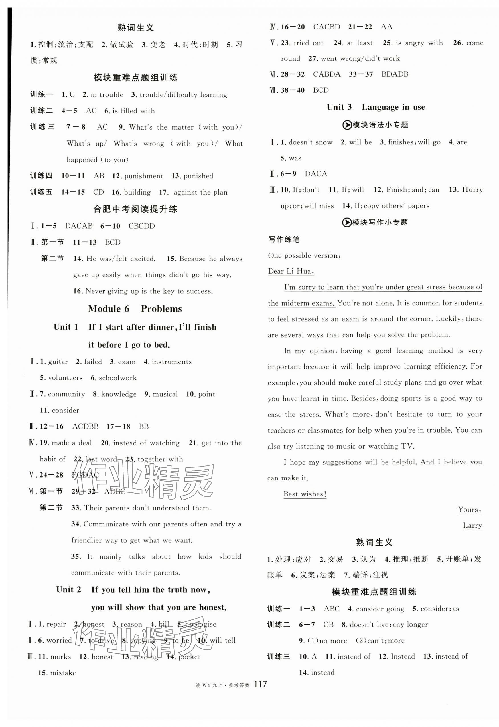 2024年名校課堂九年級(jí)英語(yǔ)上冊(cè)外研版合肥專版 第5頁(yè)