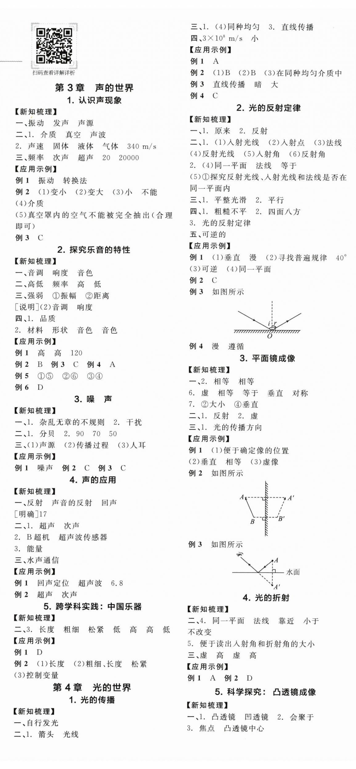 2024年全品学练考八年级物理上册教科版 第2页