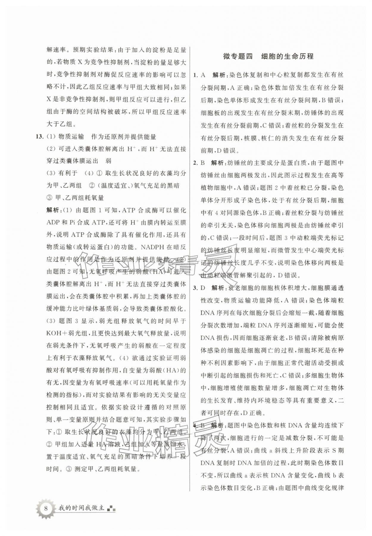 2026年最高考寒假作業(yè)高三生物&nbsp;第8頁