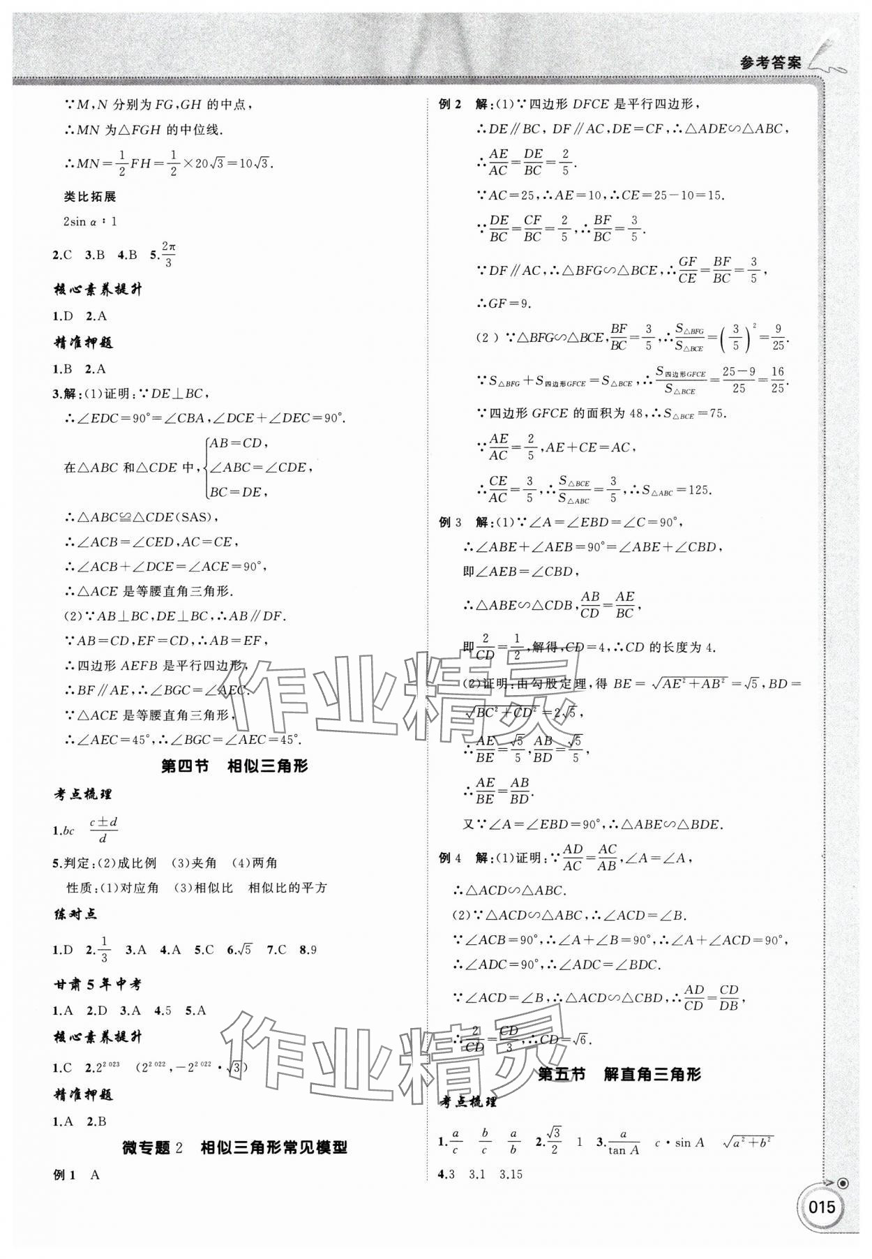 2025年首席中考数学甘肃专版&nbsp;第15页