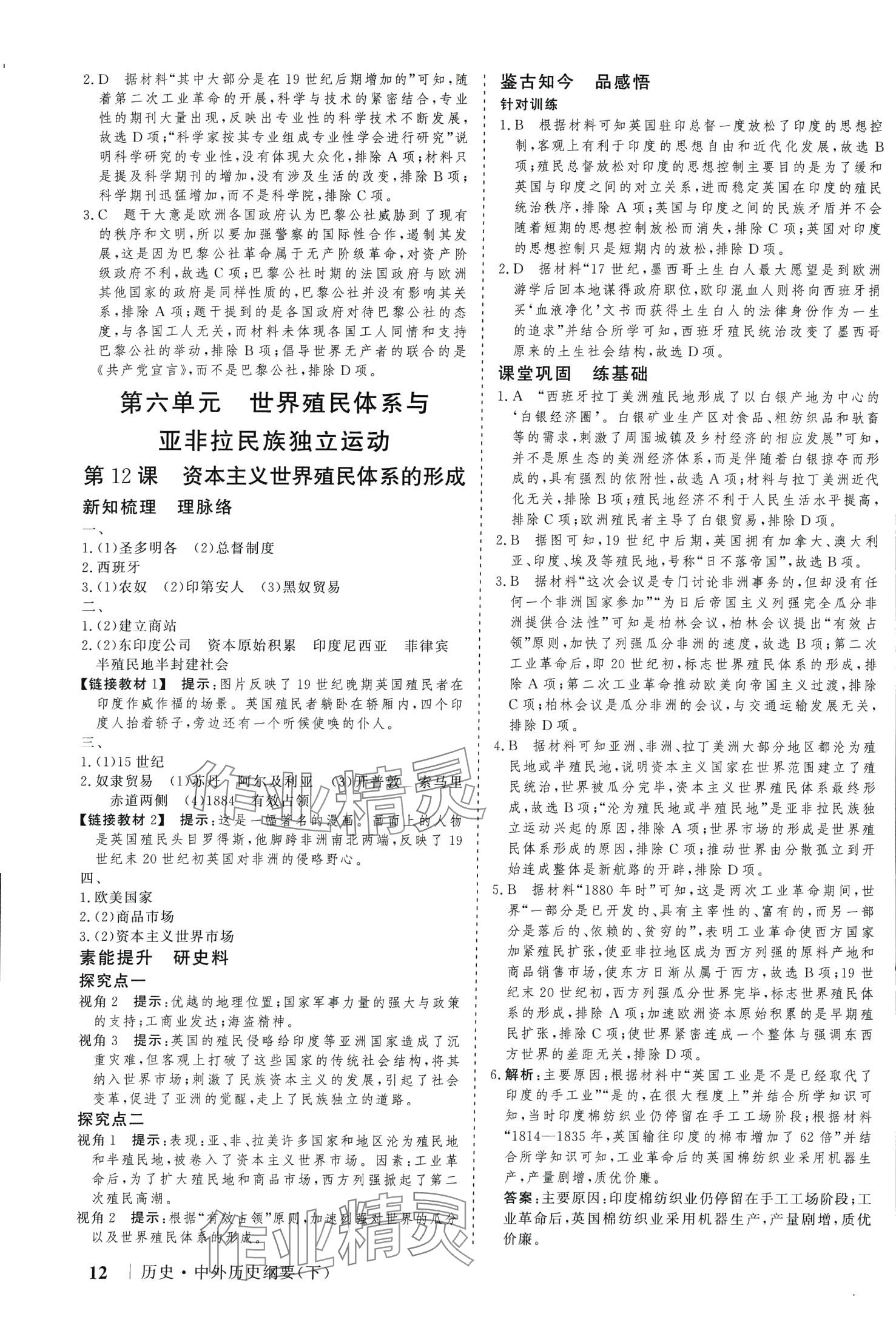 2024年高考領航歷史必修下冊人教版 第11頁