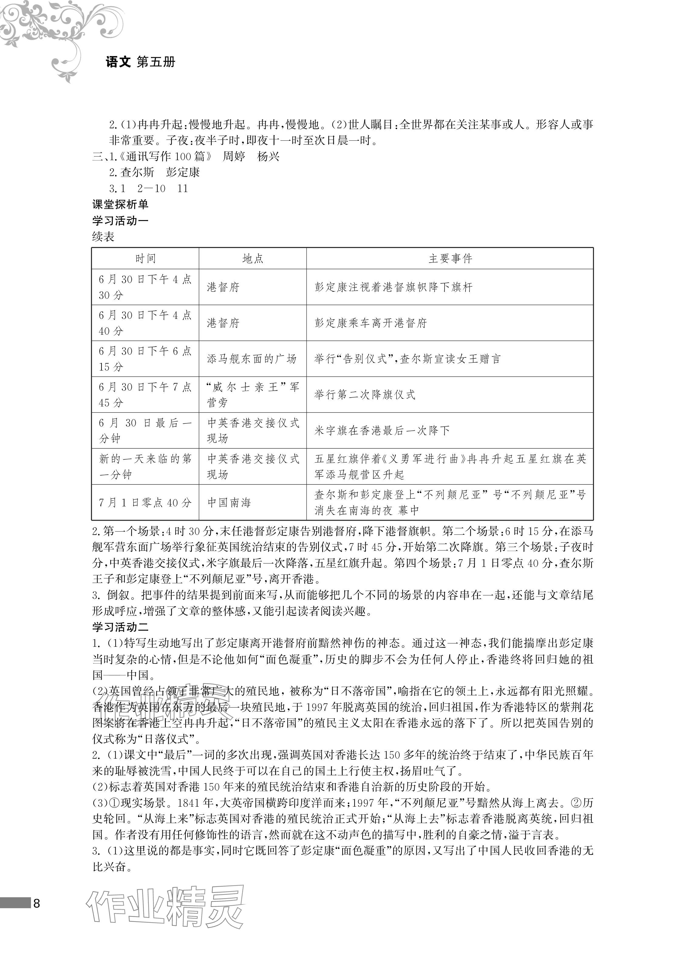 2024年對(duì)口單招一點(diǎn)通語(yǔ)文第五冊(cè) 參考答案第8頁(yè)