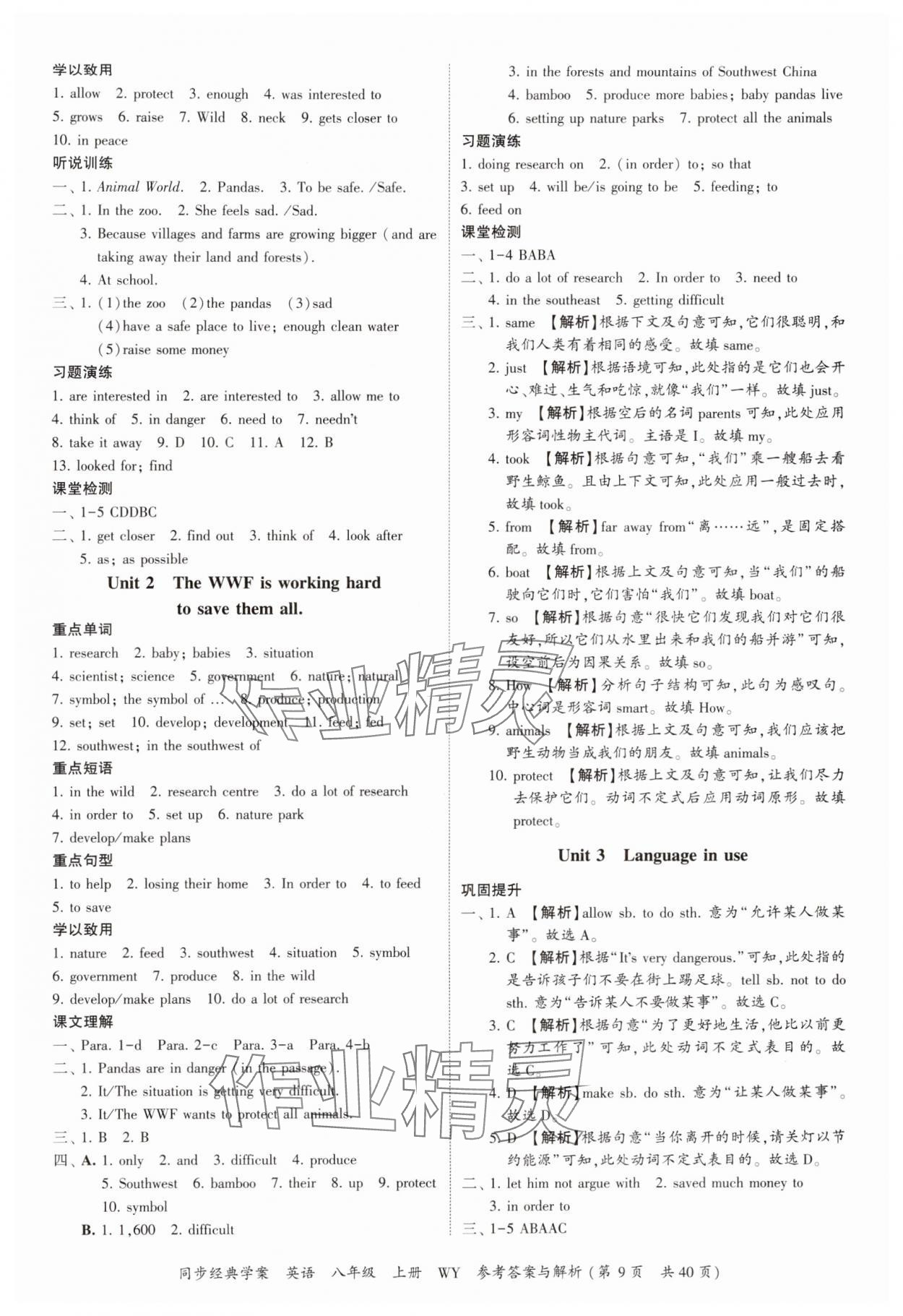 2024年同步經(jīng)典學(xué)案八年級(jí)英語上冊(cè)外研版 第9頁(yè)