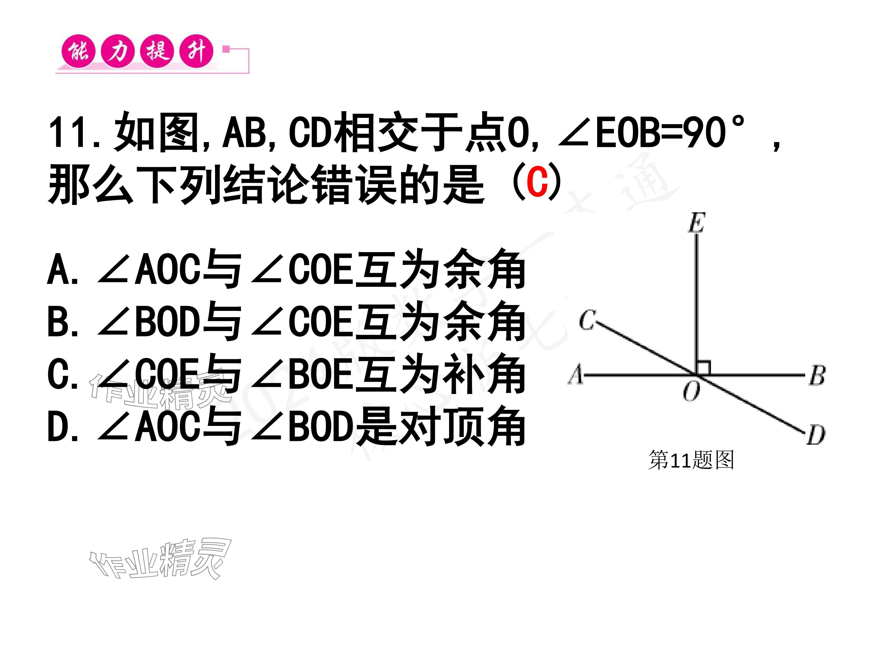 2024年一本通武汉出版社七年级数学下册北师大版 参考答案第27页