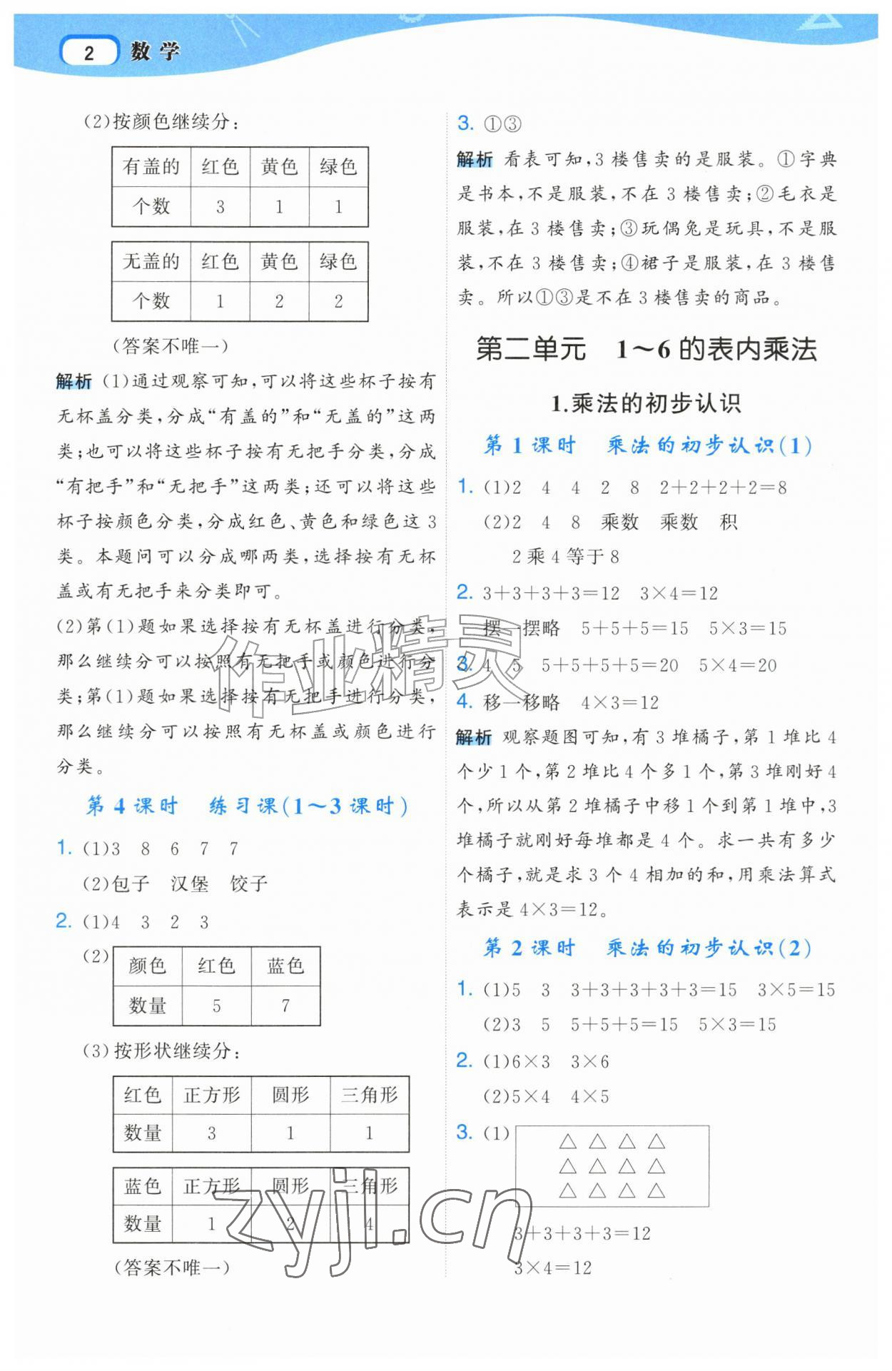 2026年名师面对面先学后练二年级数学上册人教版&nbsp;第2页