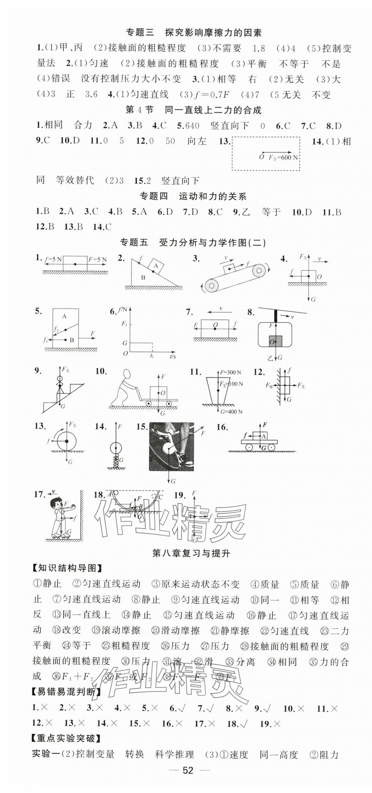 2025年同步作業(yè)本練闖考八年級物理下冊人教版安徽專版 第4頁
