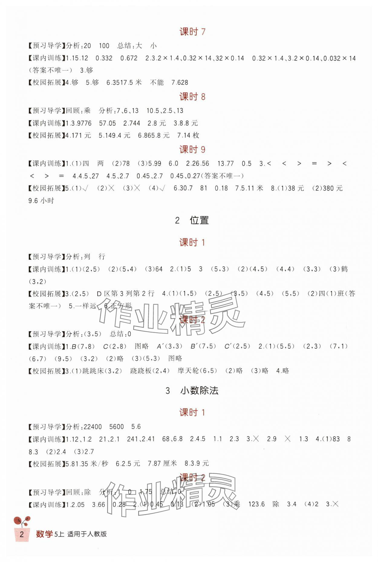 2023年學(xué)習(xí)實(shí)踐園地五年級(jí)數(shù)學(xué)上冊(cè)人教版 第2頁(yè)