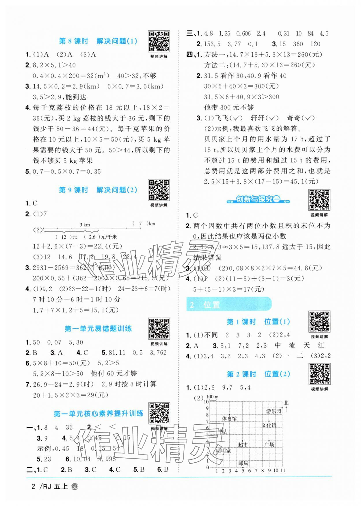 2024年陽光同學(xué)課時優(yōu)化作業(yè)五年級數(shù)學(xué)上冊人教版廣東專版 第2頁