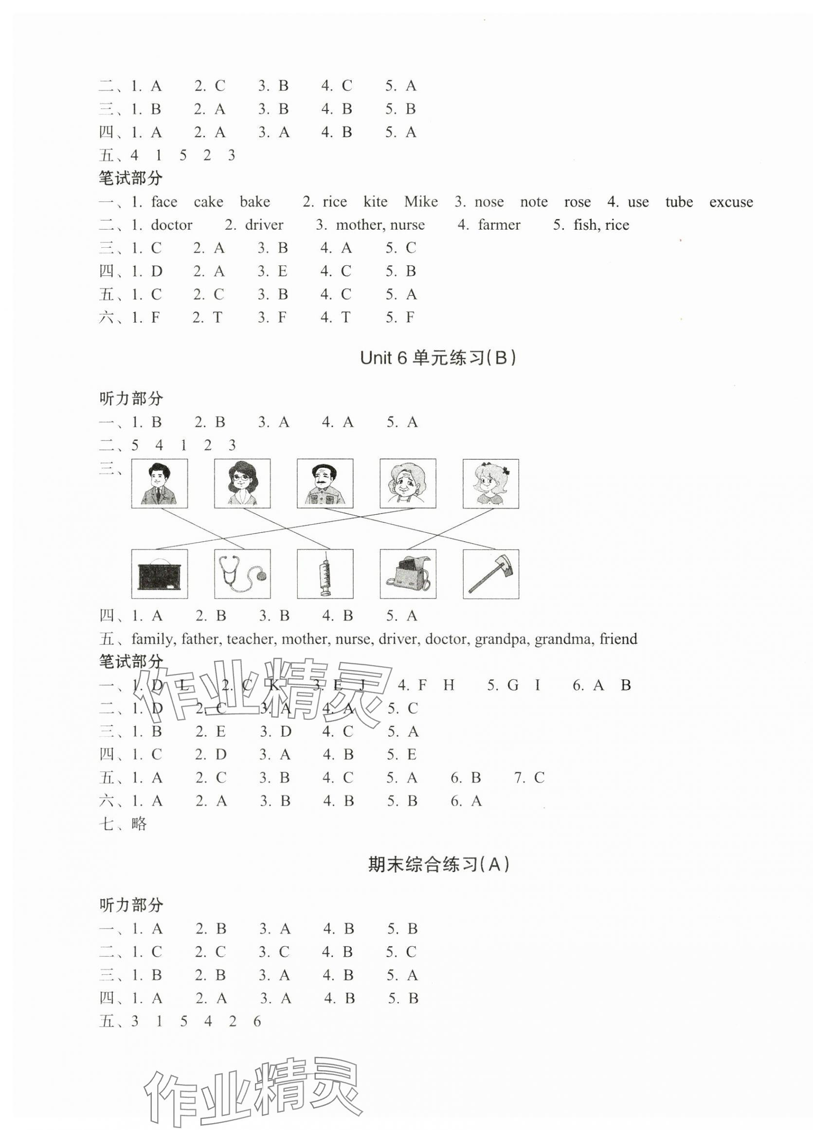 2024年新編單元能力訓(xùn)練卷四年級(jí)英語(yǔ)上冊(cè)人教版 第5頁(yè)