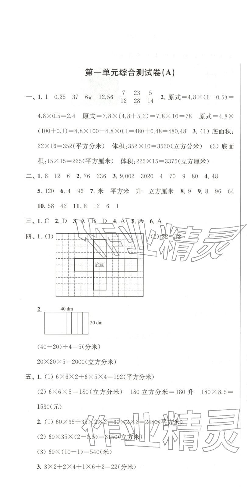 2025年直击考点冲刺100分六年级数学上册苏教版 第1页