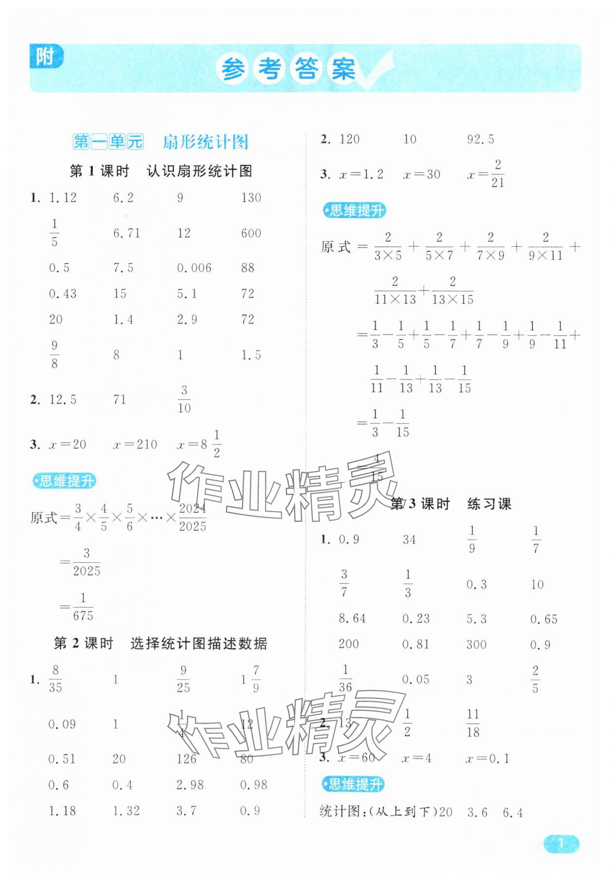 2025年亮點給力計算天天練六年級數(shù)學下冊蘇教版 第1頁