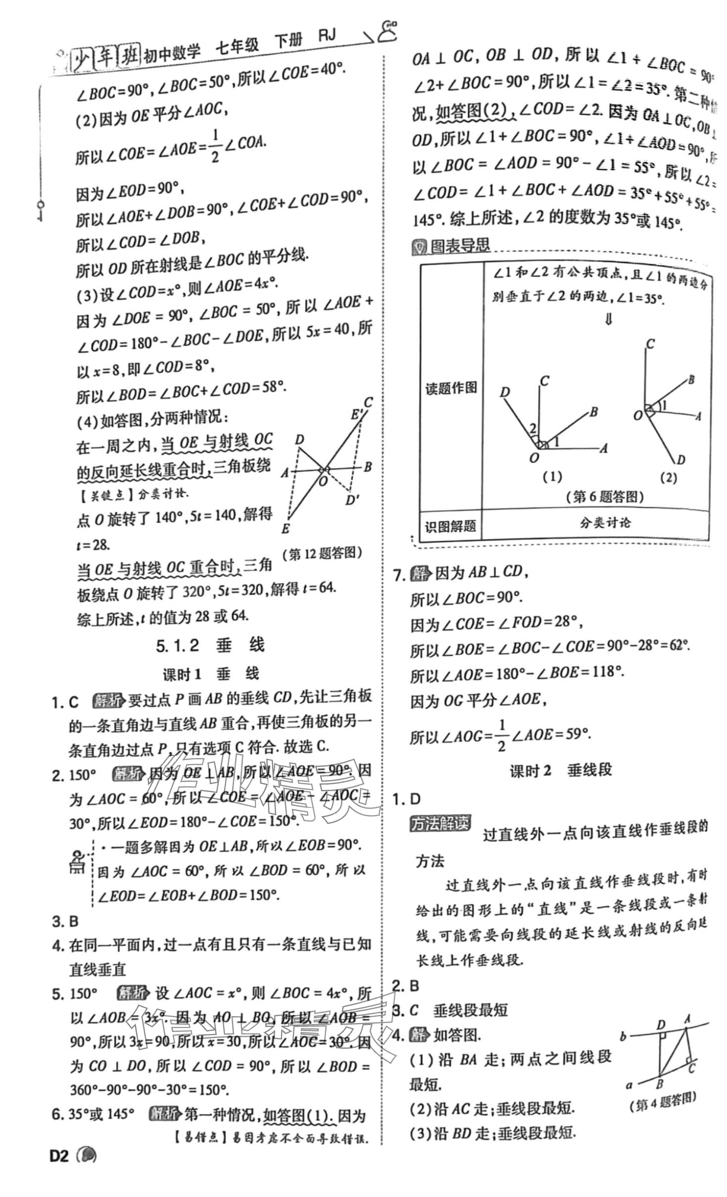 2024年少年班七年級(jí)數(shù)學(xué)下冊(cè)人教版 參考答案第2頁(yè)