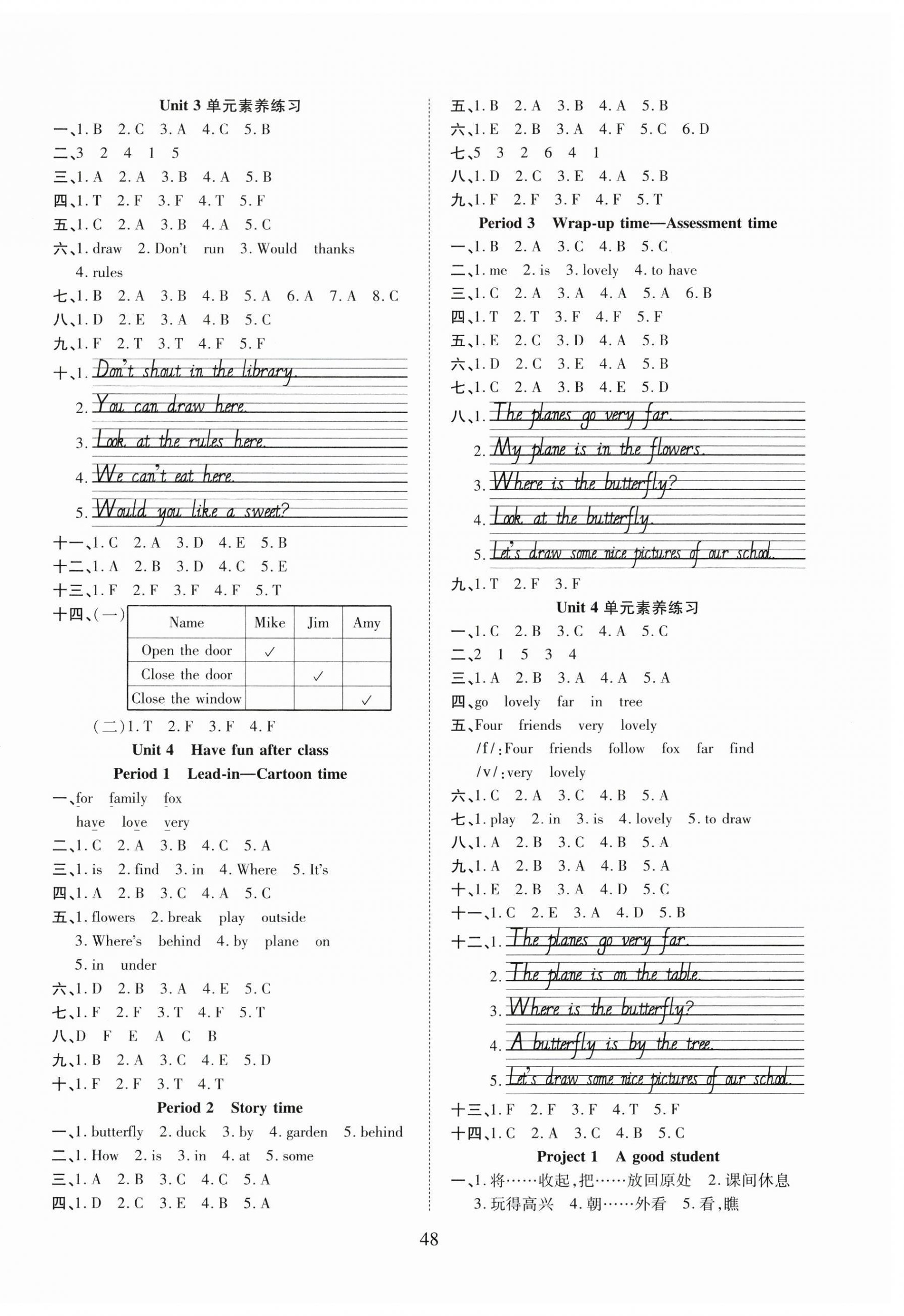 2025年新經(jīng)典練與測(cè)三年級(jí)英語下冊(cè)譯林版 第3頁