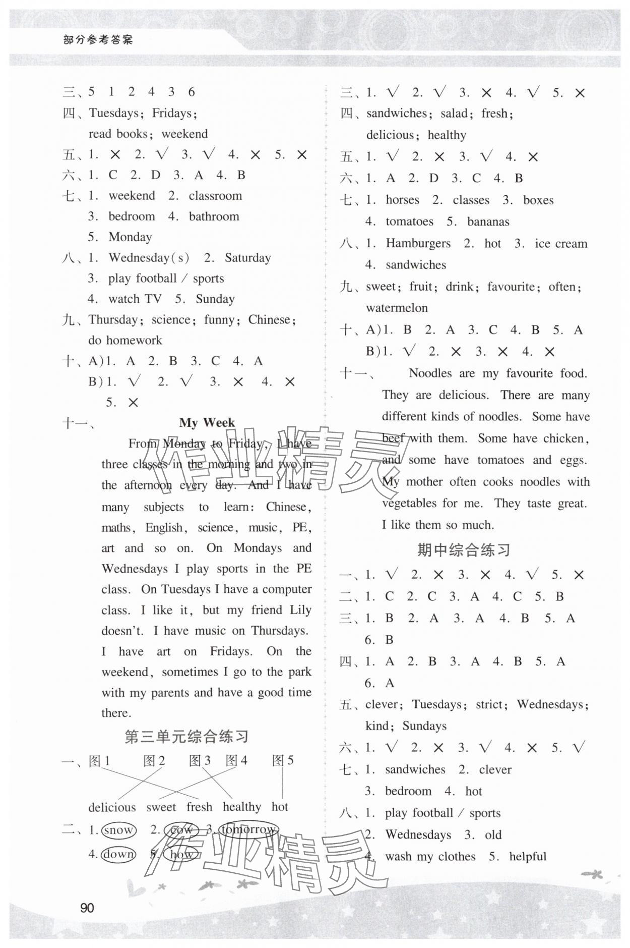 2023年新課程學(xué)習(xí)輔導(dǎo)五年級(jí)英語(yǔ)上冊(cè)人教版中山專(zhuān)版 第4頁(yè)