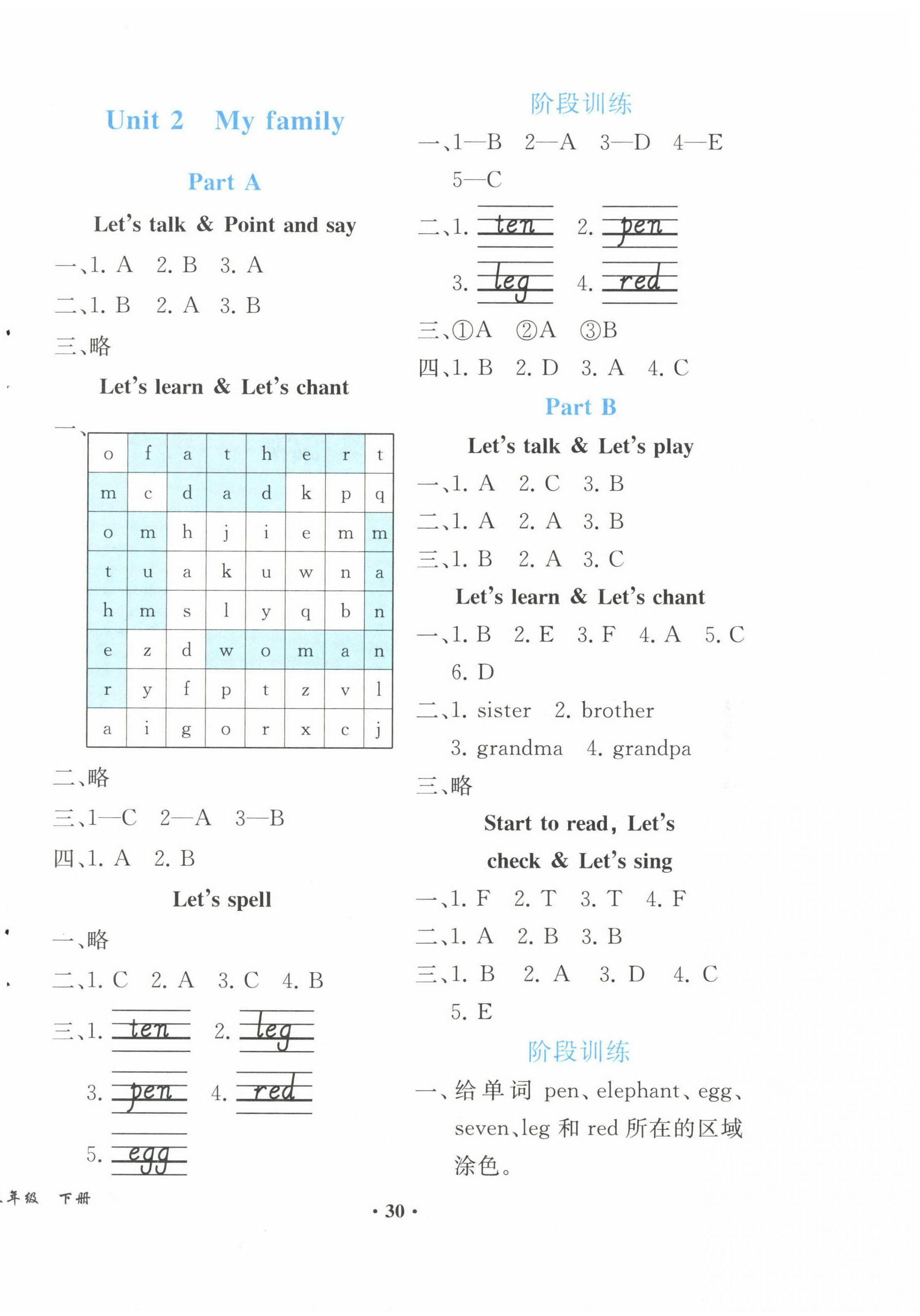 2024年胜券在握同步解析与测评三年级英语下册人教版重庆专版 第2页