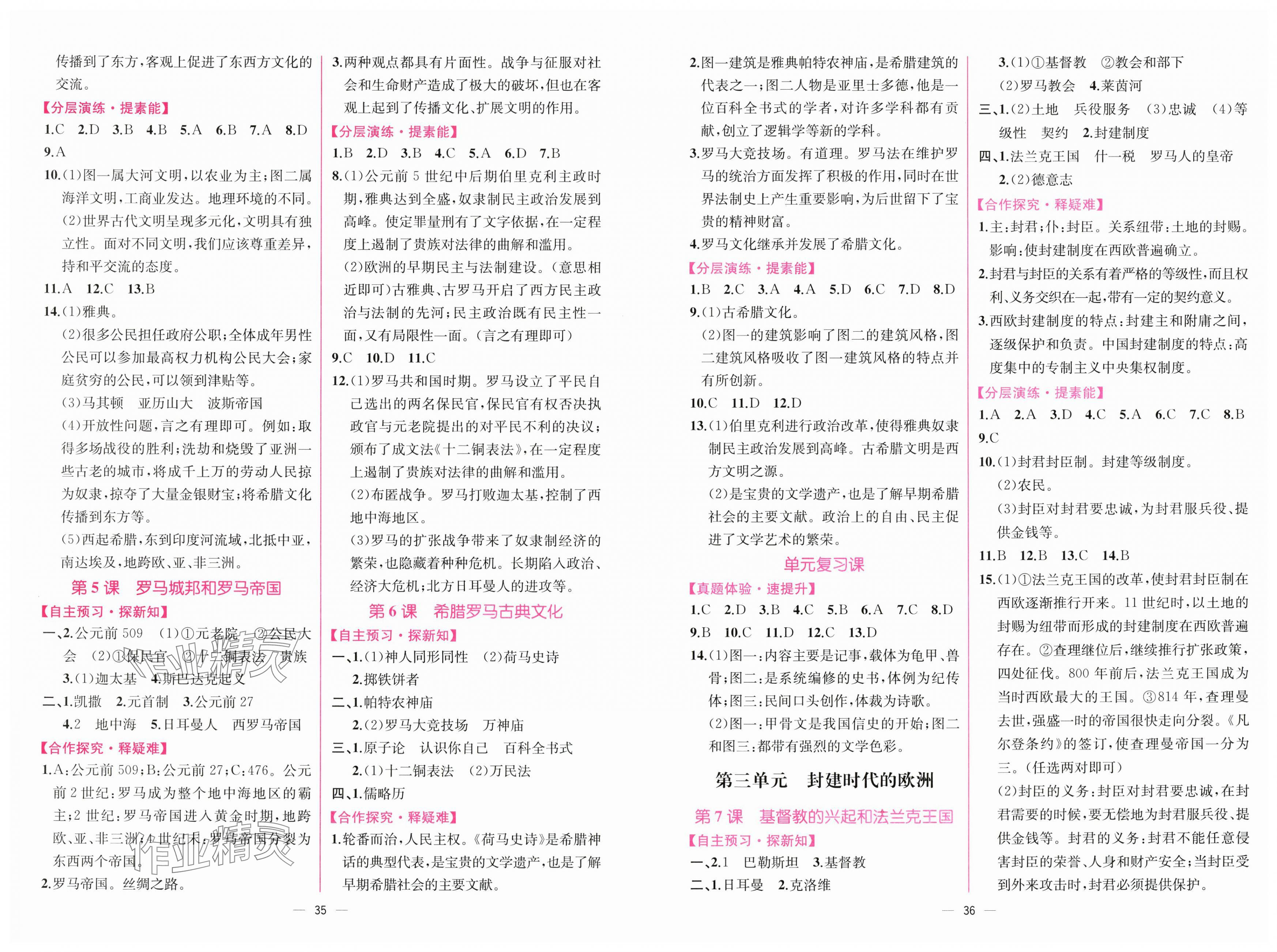 2025年同步导学案课时练九年级历史上册人教版 第2页