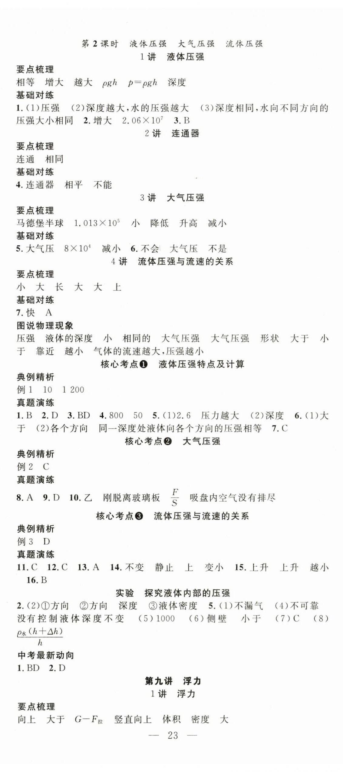 2025年名師學(xué)案中考復(fù)習(xí)堂堂清物理 第11頁(yè)