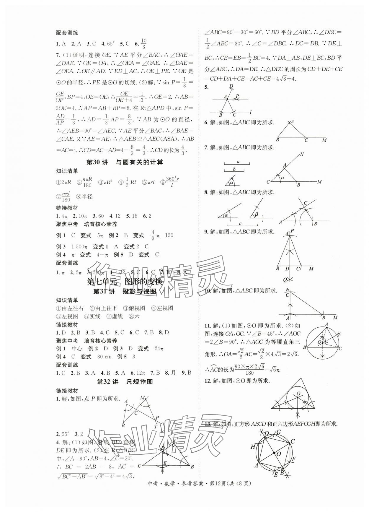 2024年國華考試中考總動員數(shù)學(xué)衡陽專版 第12頁