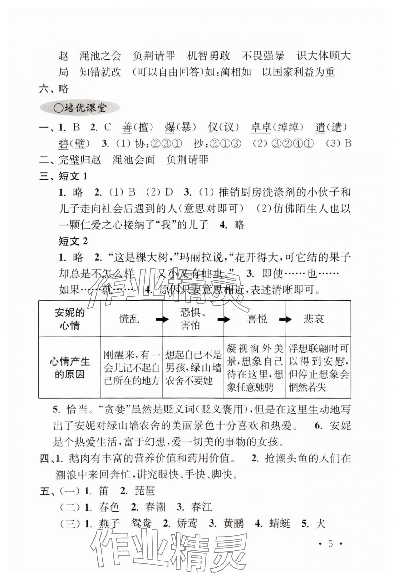 2023年領(lǐng)先一步培優(yōu)訓(xùn)練五年級(jí)語文上冊(cè)人教版 第5頁