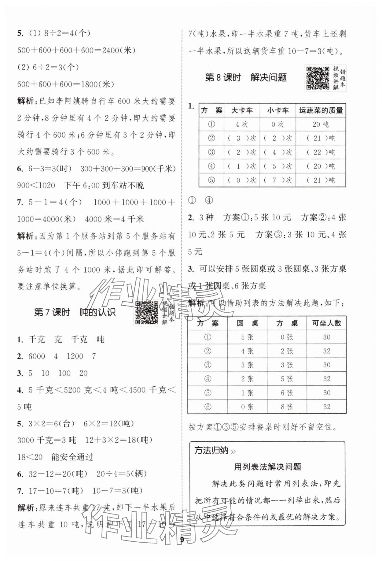 2024年拔尖特训三年级数学上册人教版 第9页