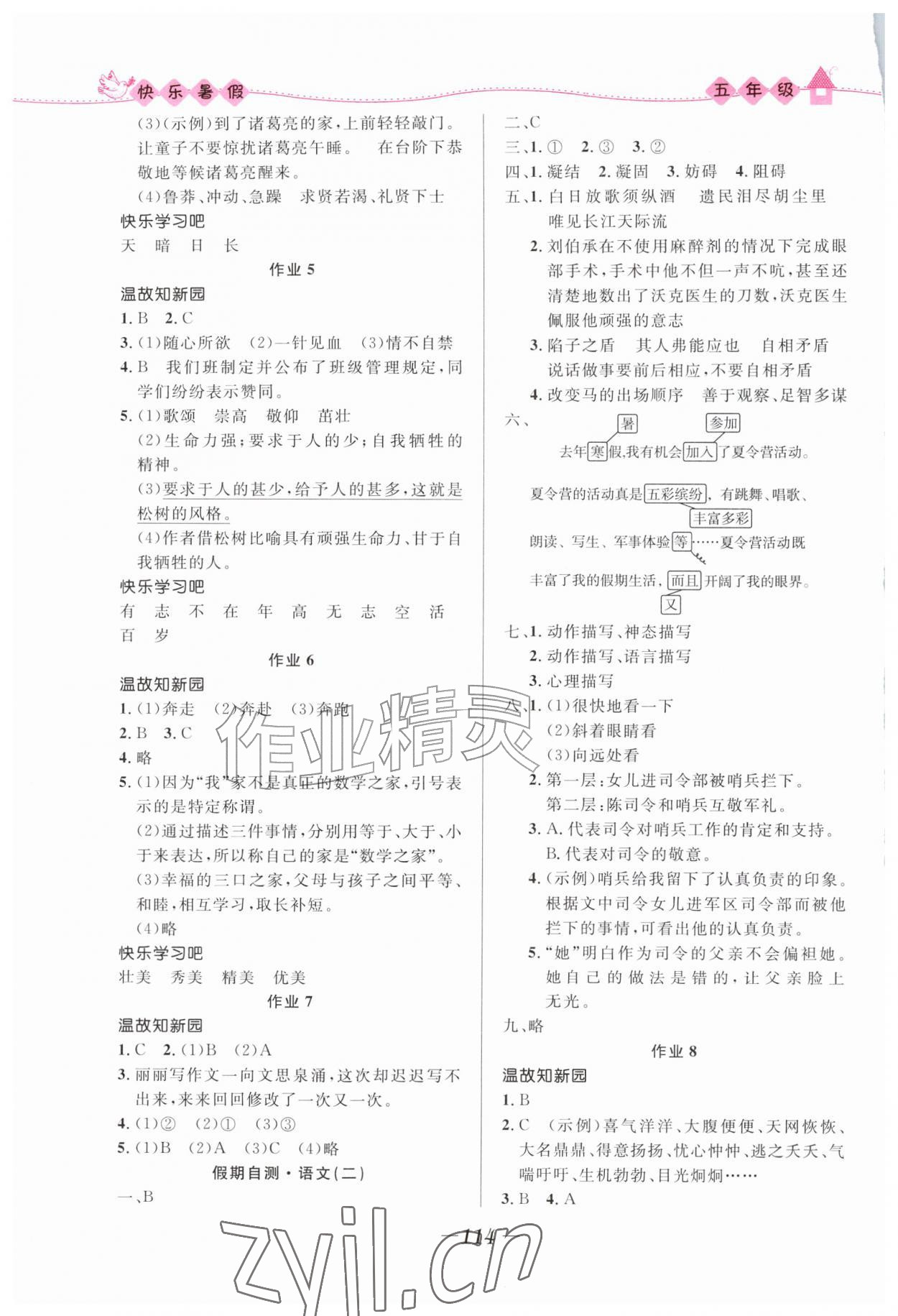 2026年小学生快乐暑假五年级合订本福建专版河北少年儿童出版社&nbsp;第2页