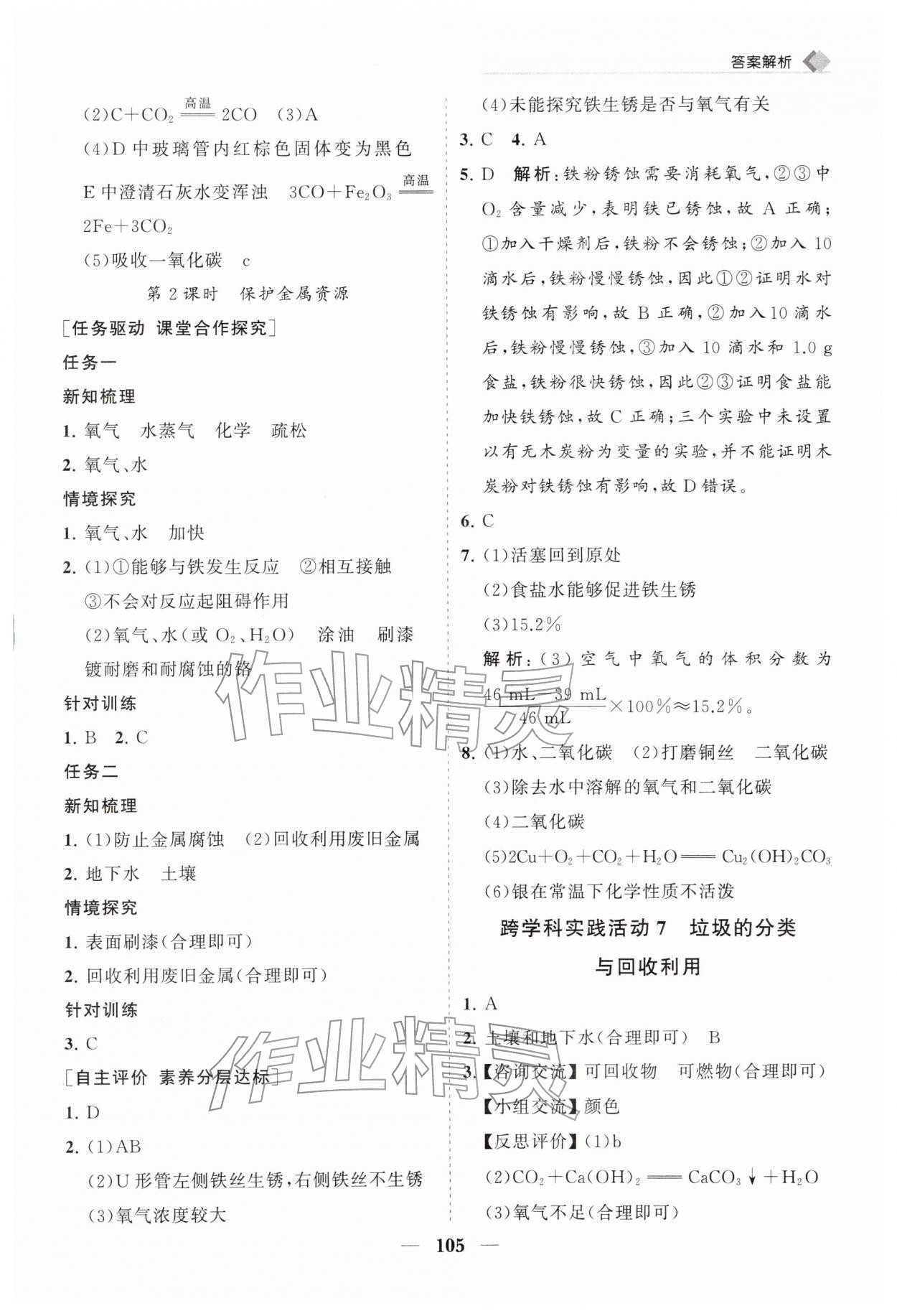 2026年新课程同步练习册九年级化学下册人教版&nbsp;第5页