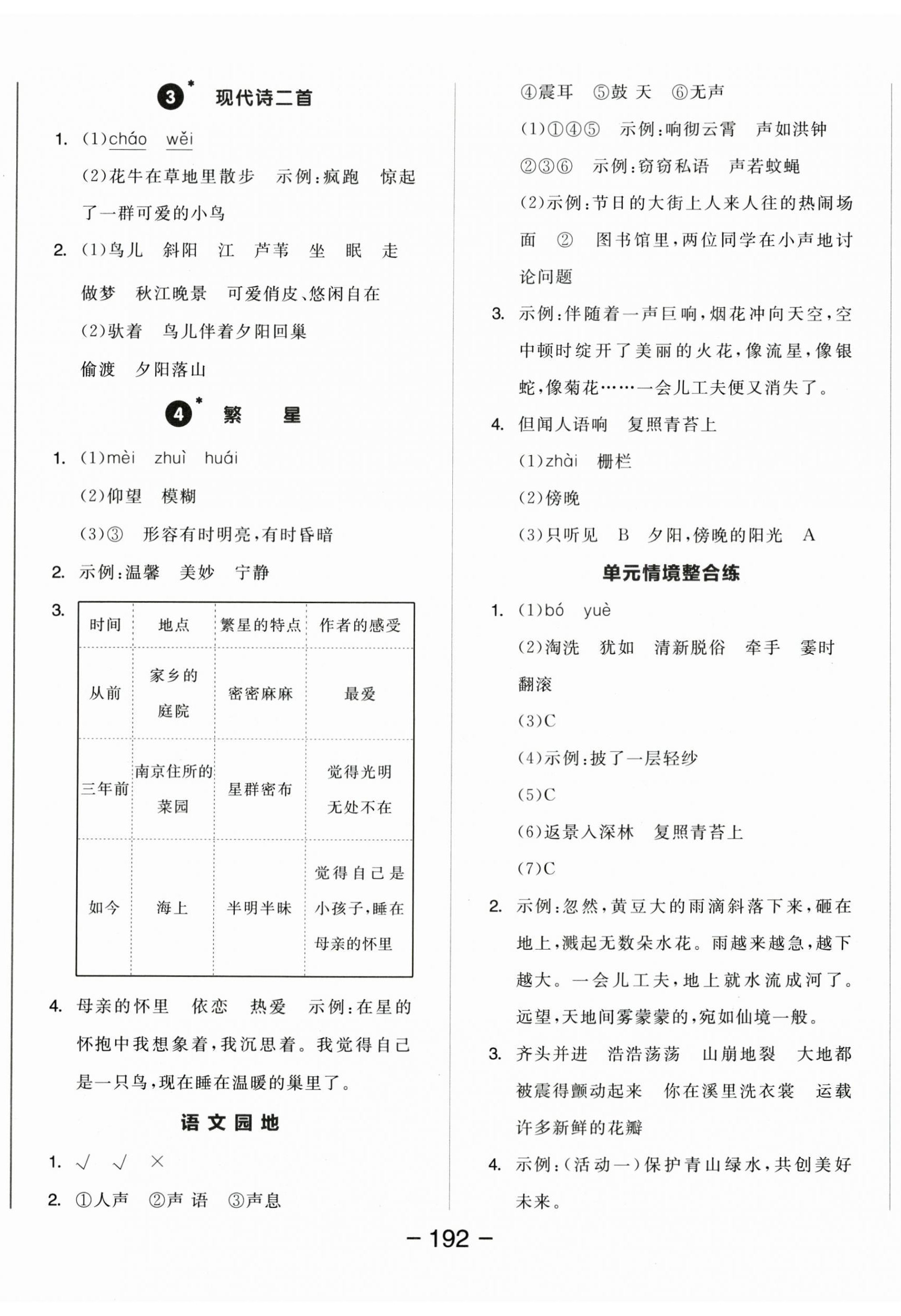 2025年全品學(xué)練考四年級(jí)語文上冊(cè)人教版 第2頁