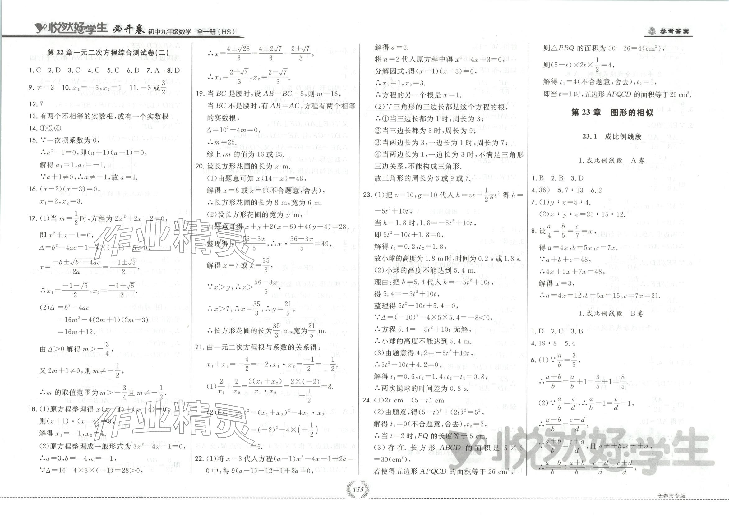 2025年悦然好学生必开卷九年级数学全一册华师大版长春专版 第7页