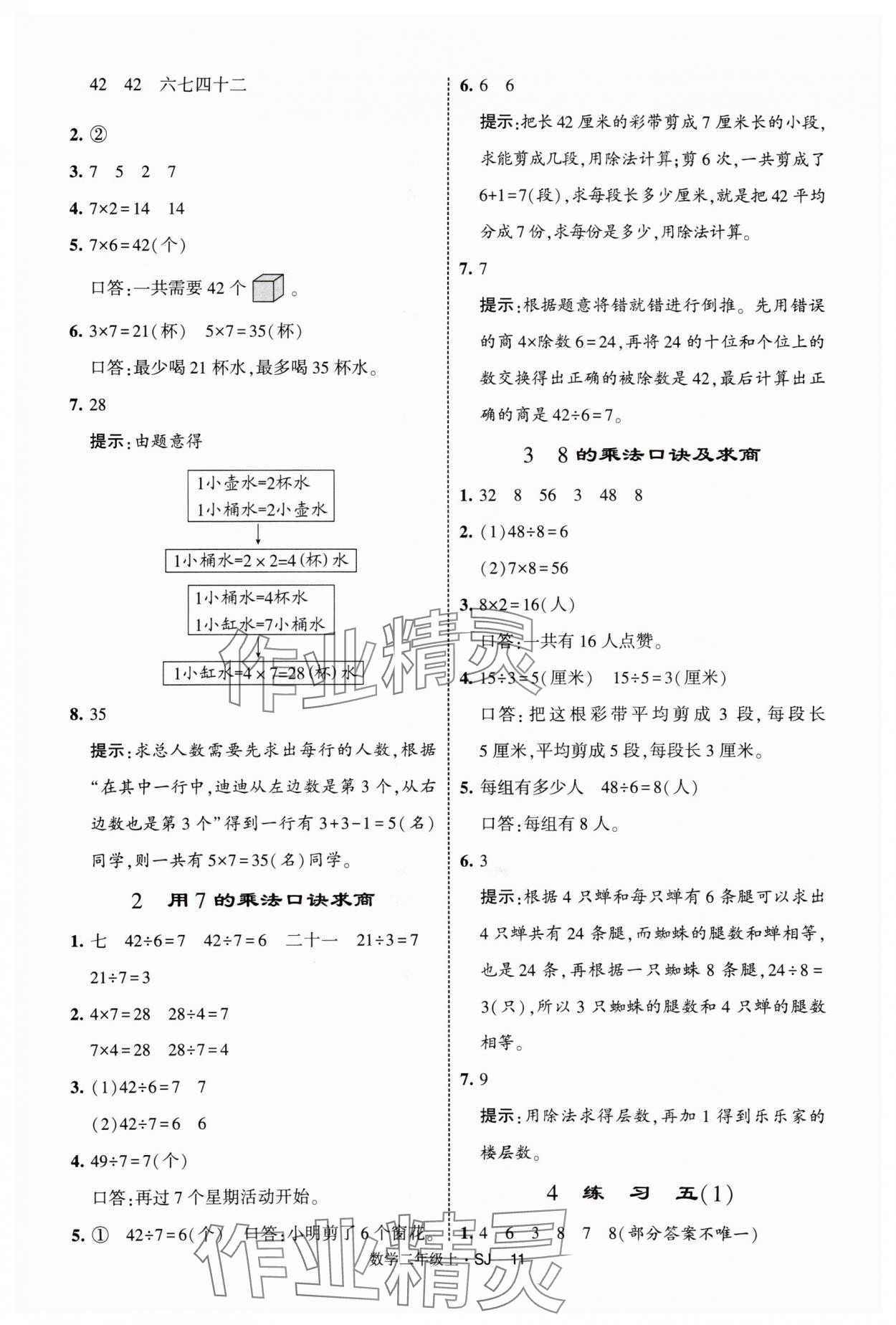 2025年經(jīng)綸學(xué)典提高班二年級數(shù)學(xué)上冊蘇教版 第11頁