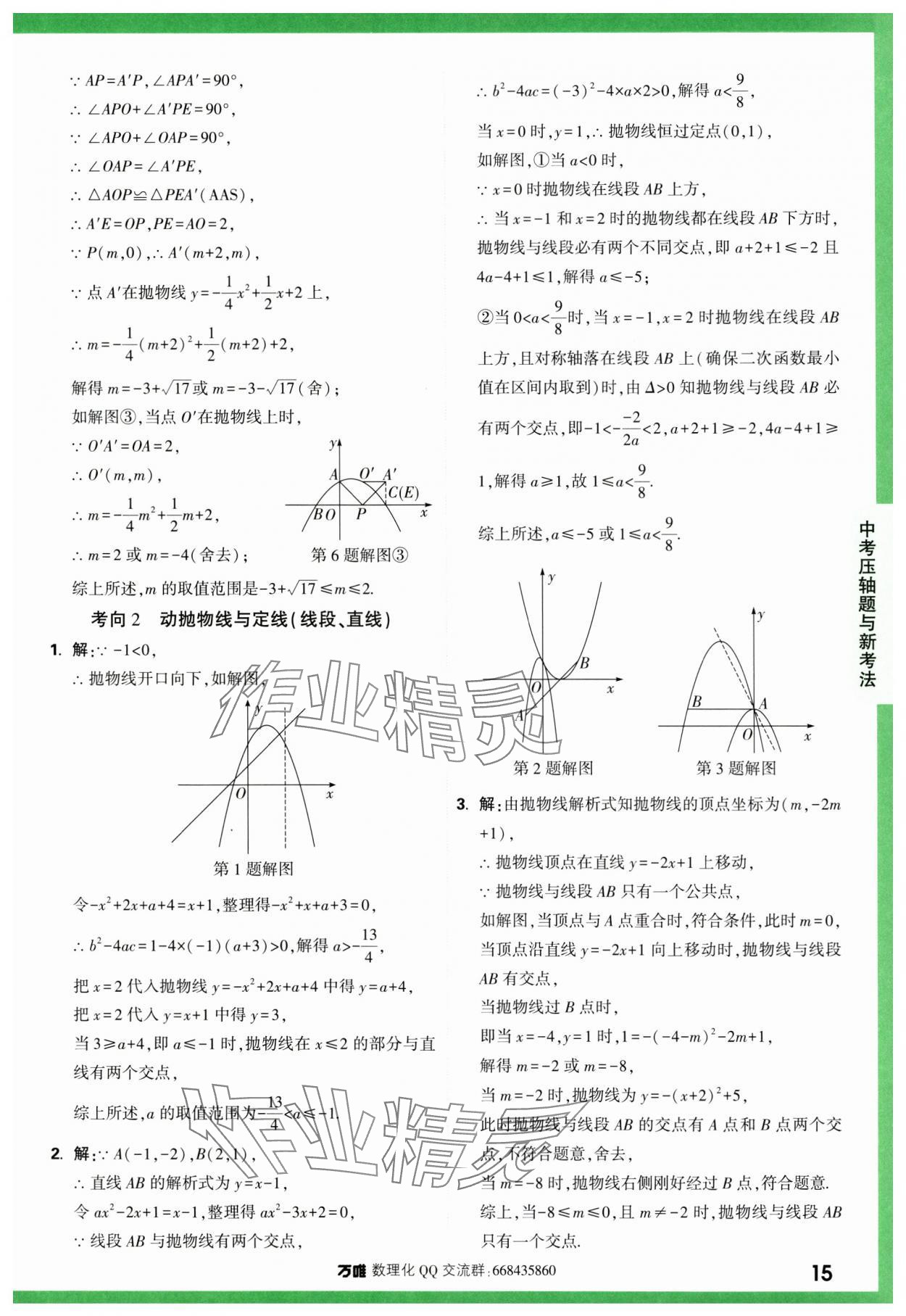 2024年萬唯中考壓軸題函數數學 第15頁